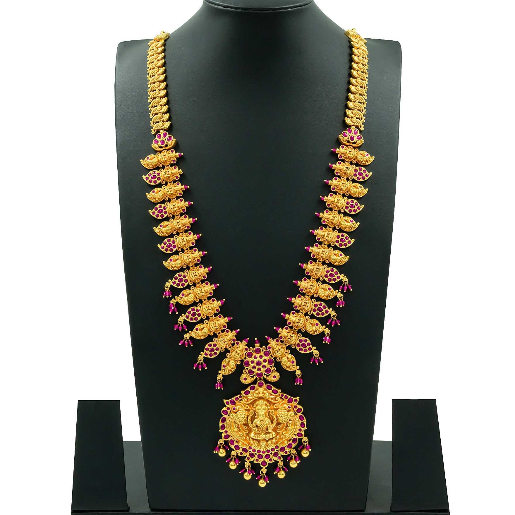 Sreshta Haram Gheru Necklace PSGRNLSR12R-0651