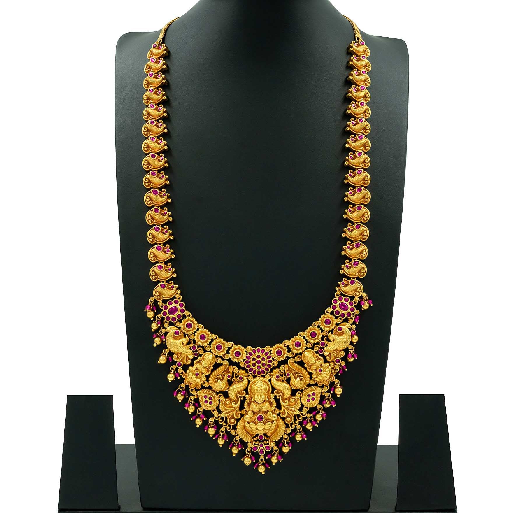 Sreshta Haram Gheru Necklace PSGRNLSR4R-0651