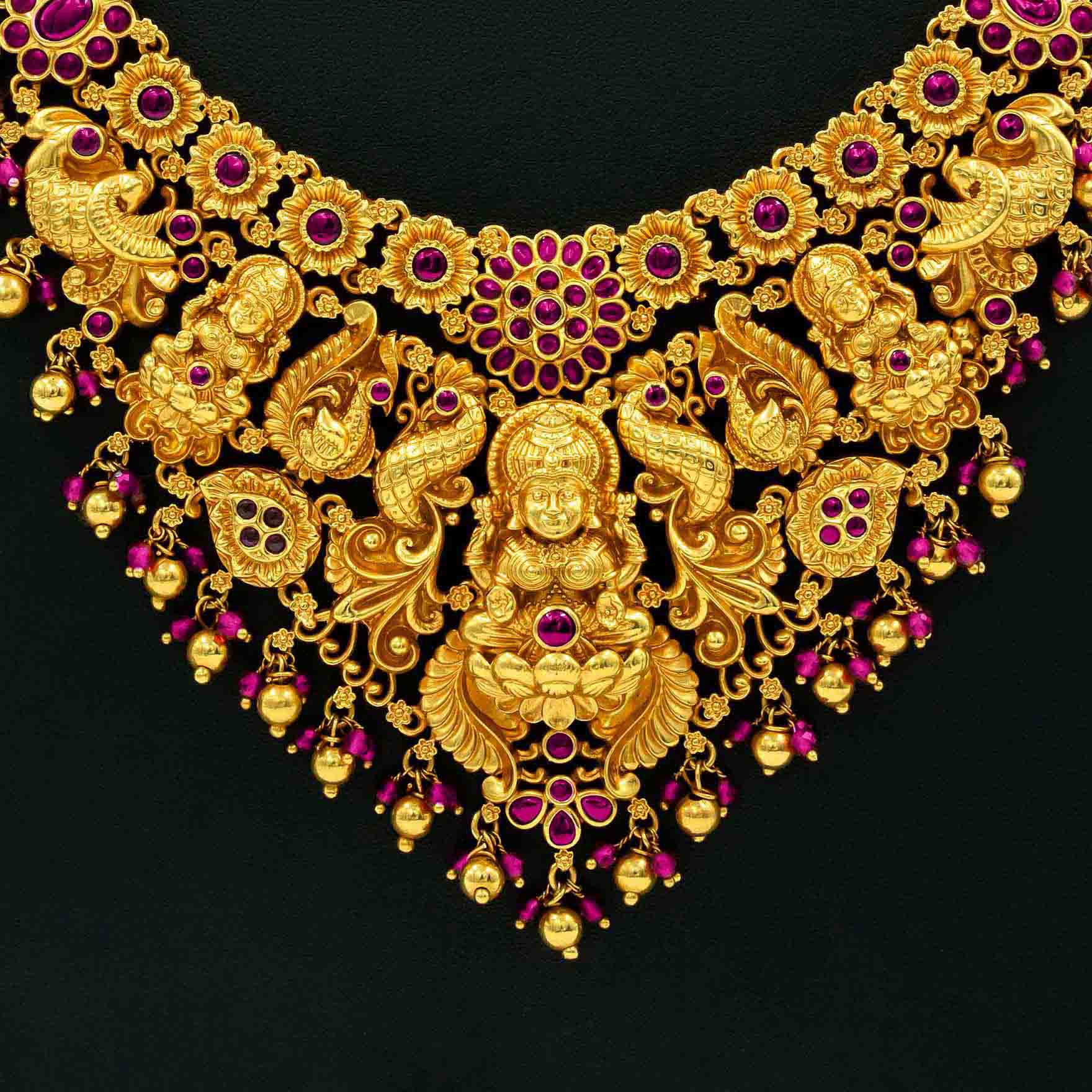 Sreshta Haram Gheru Necklace PSGRNLSR4R-0651