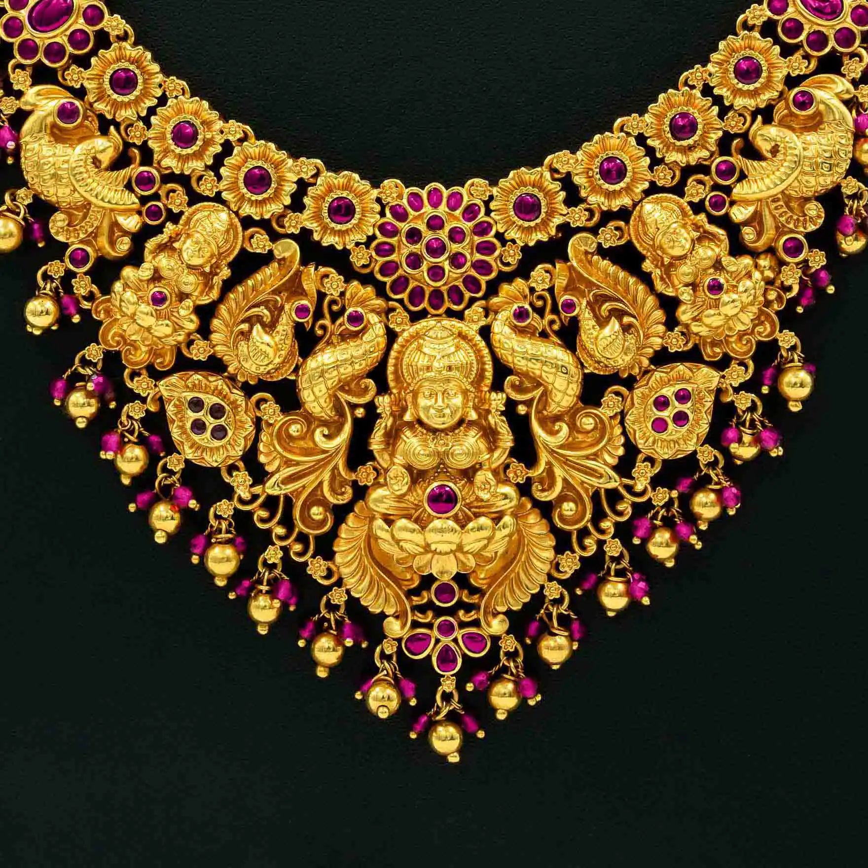 Sreshta Haram Gheru Necklace PSGRNLSR4R-0651