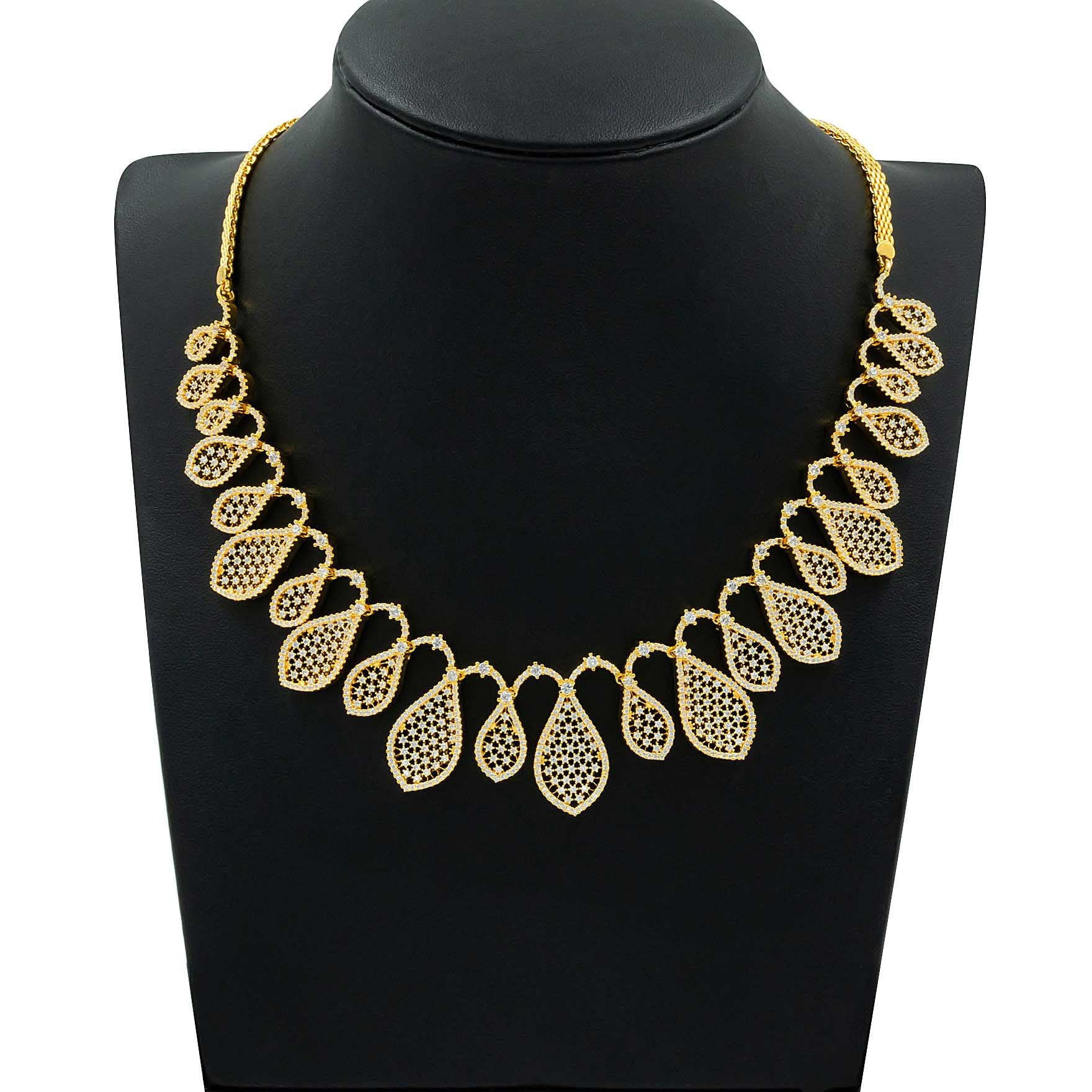 Premium Stone Necklace with Stud PMSNS9W-0001, PMSHST18W-082
