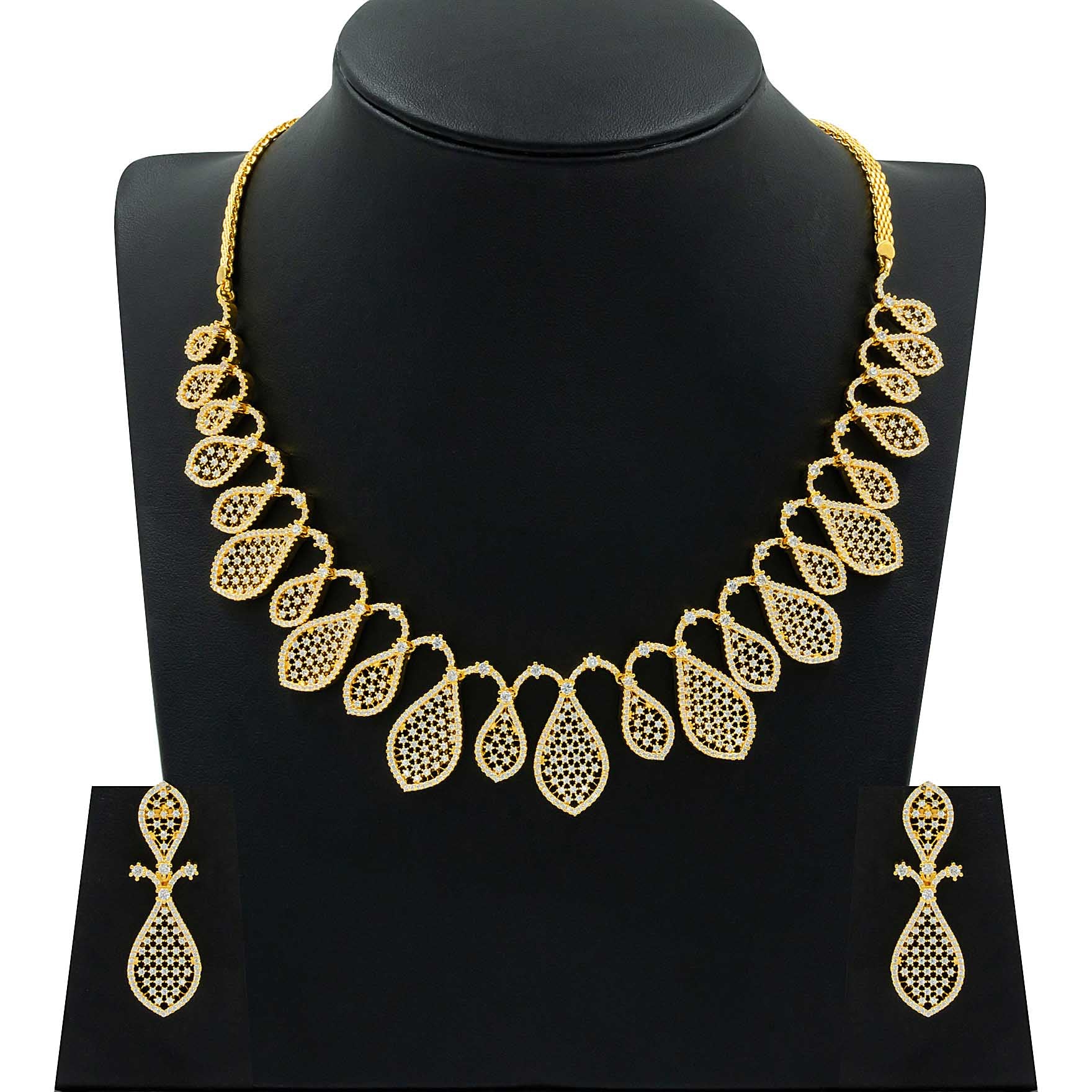 Premium Stone Necklace with Stud PMSNS9W-0001, PMSHST18W-082