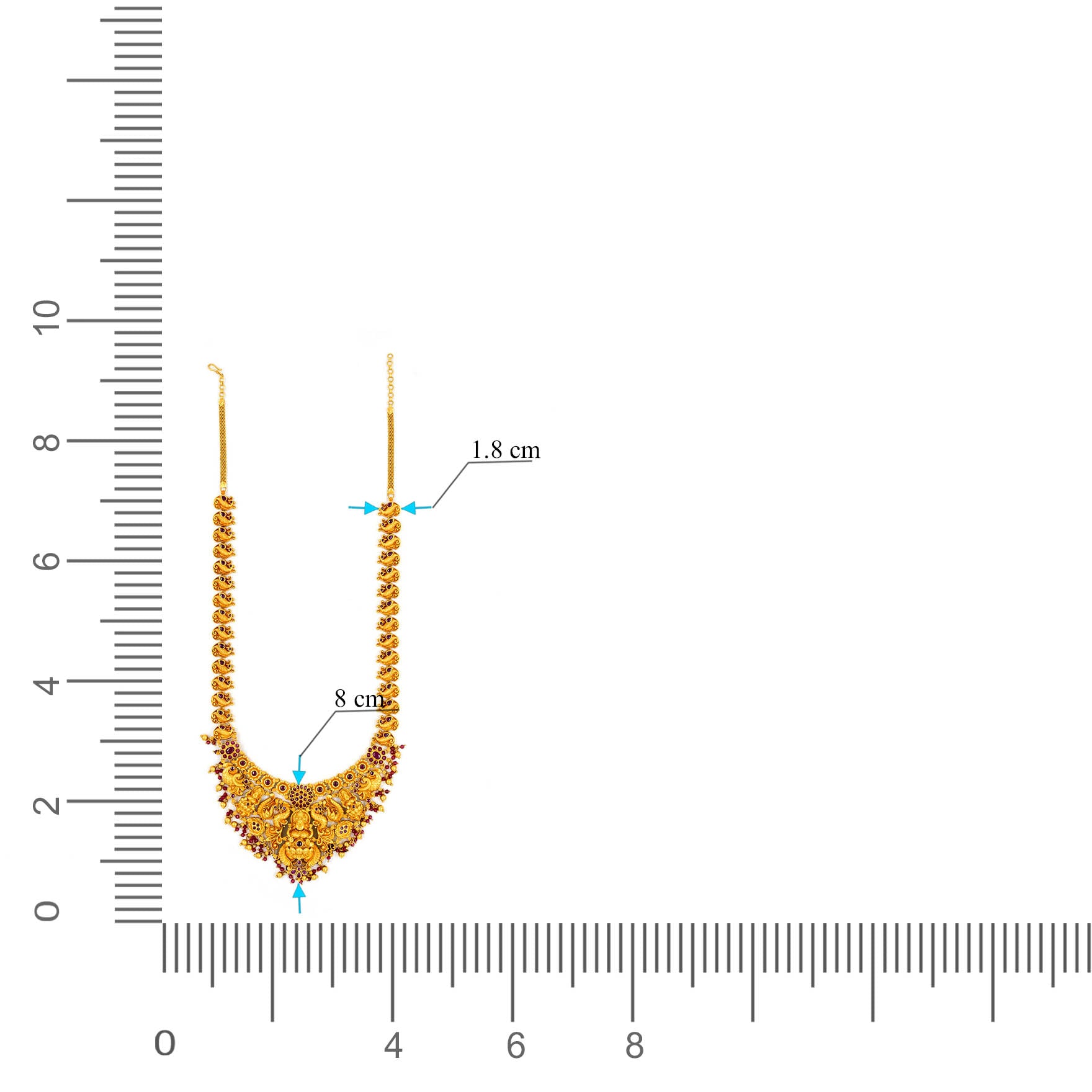 Sreshta Haram Gheru Necklace PSGRNLSR4R-0651