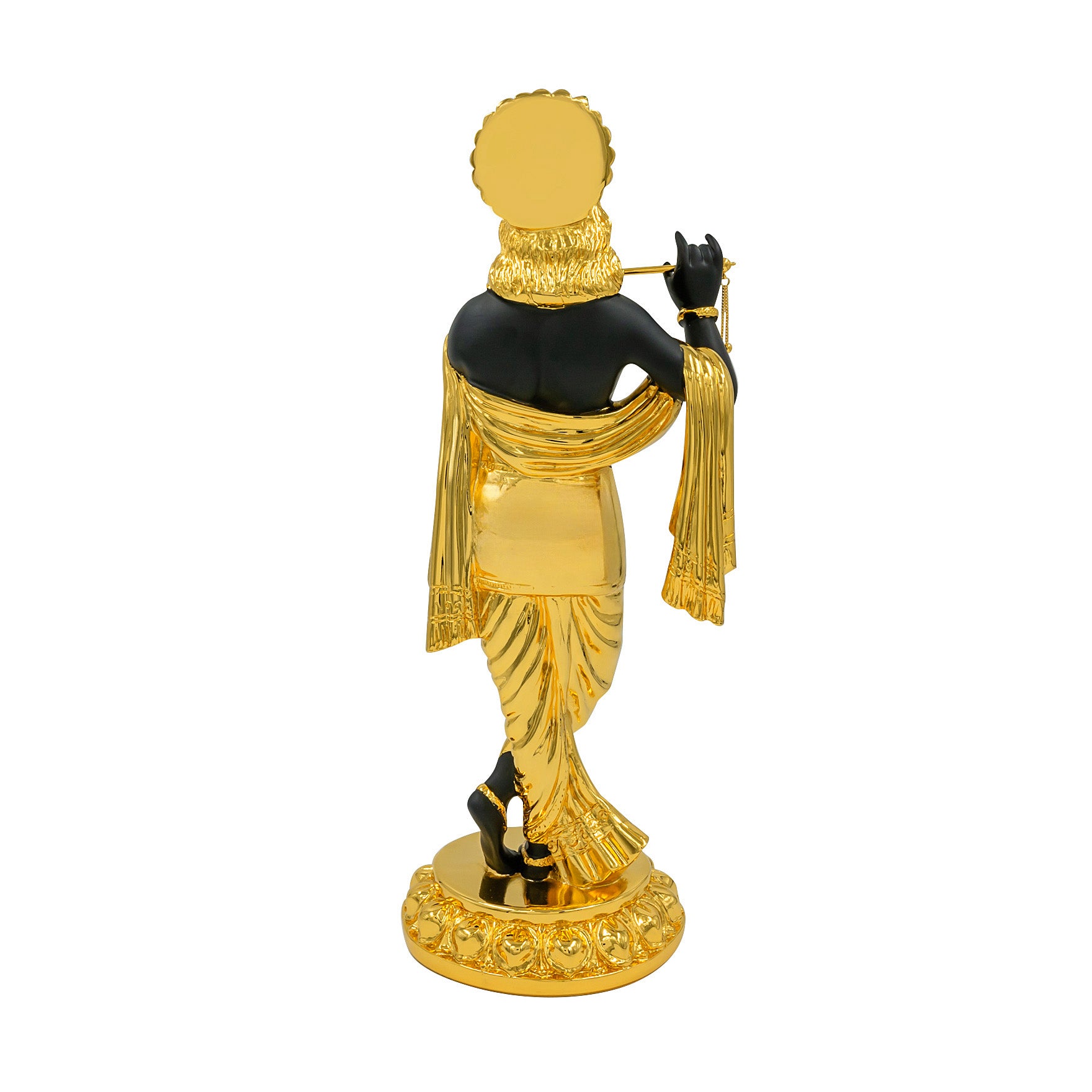 Lord Krishna Idol – Traditional Hindu Deity Sculpture – Krishna (Flute Playing Pose) Mandir Decor – Home & Puja Gift | PIDRBKR7 0062