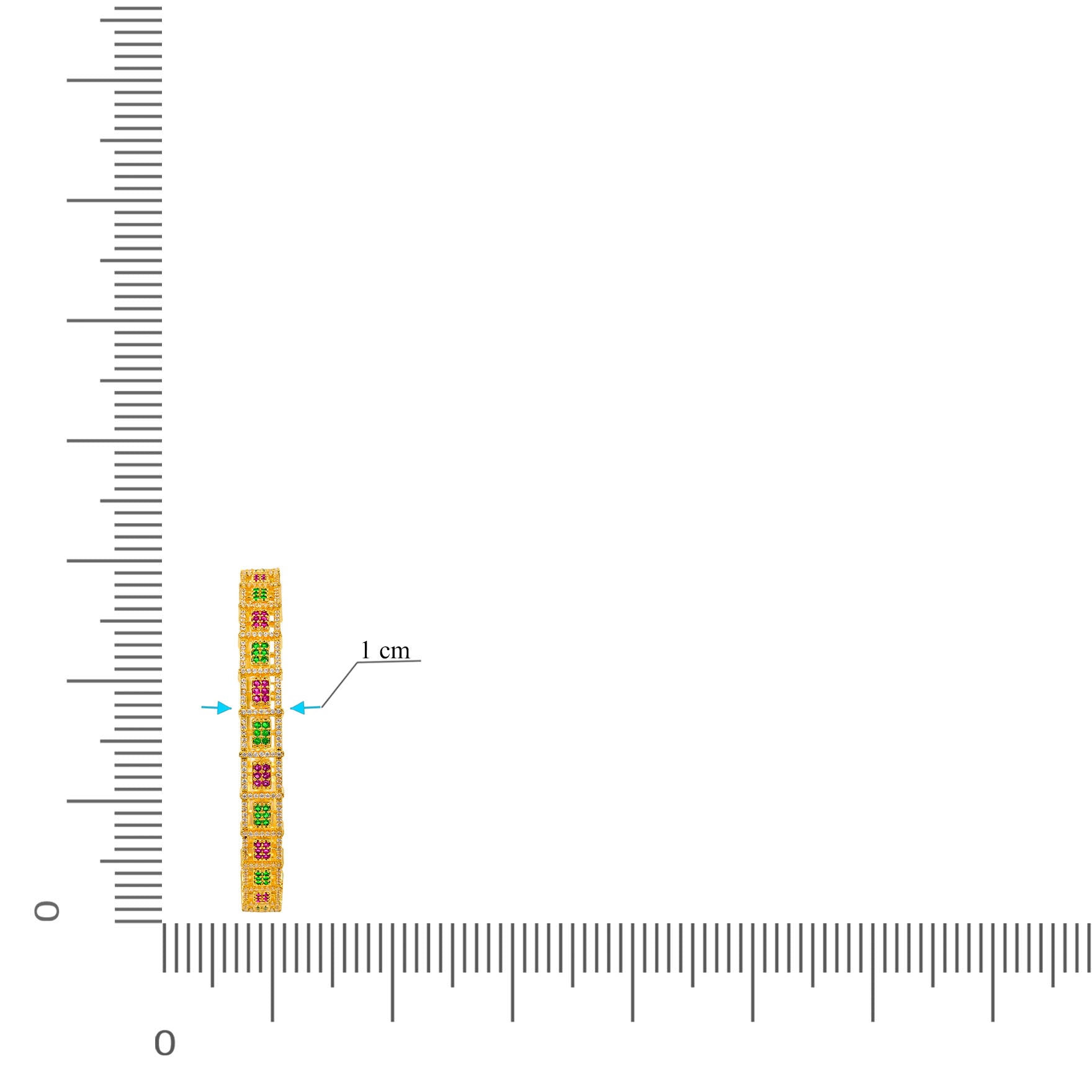 Premium Stone Bangle PMSB34WRG-006