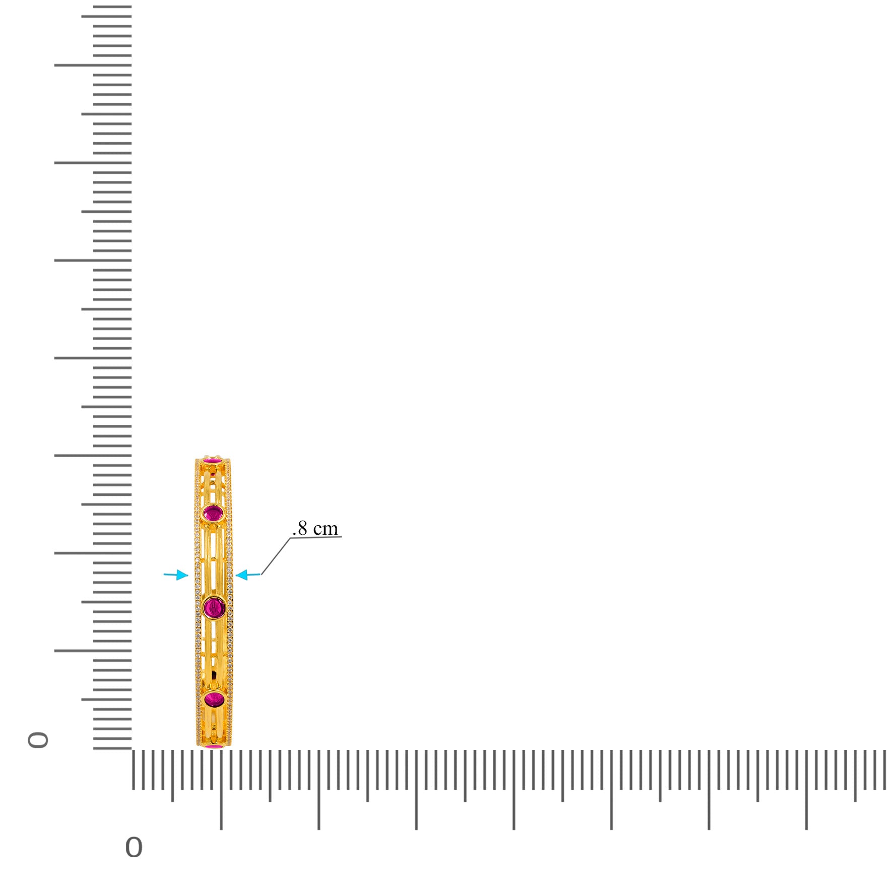 Premium Stone Bangle PMSB38WR-006