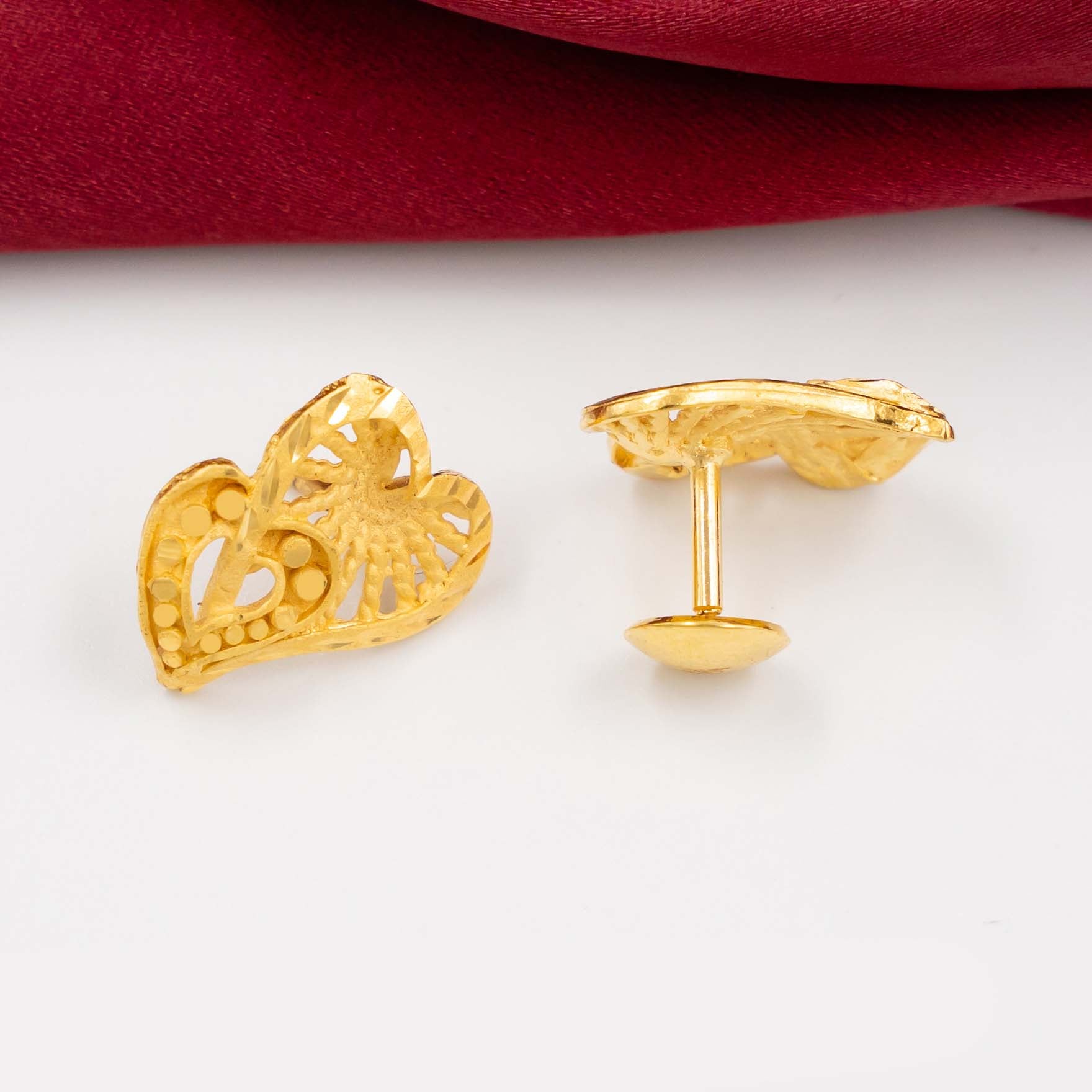 Golden Stud earring PGST52-09