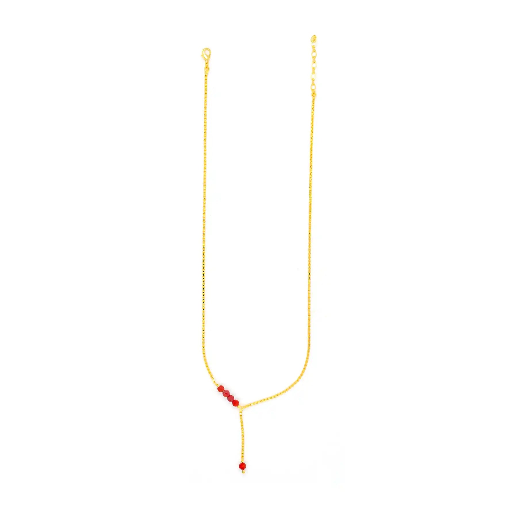 Coral Stone Necklace PPNS1C-053