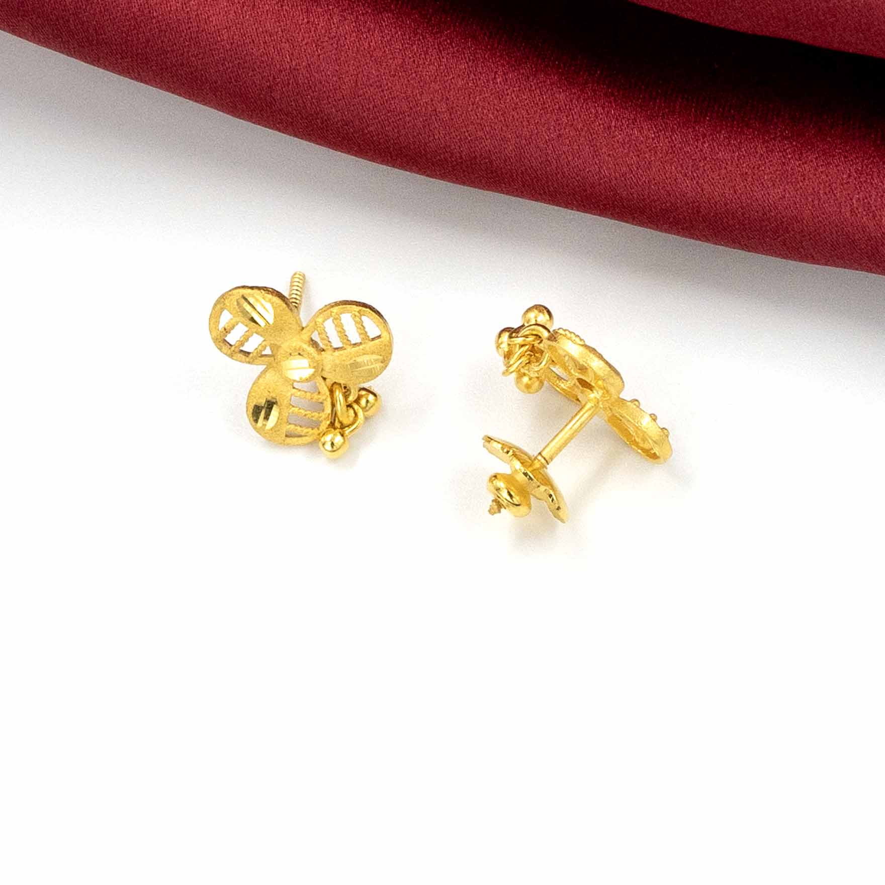 Buy Designer 1 Gram Gold Layered Earrings Sets | Parakkat Jewels
