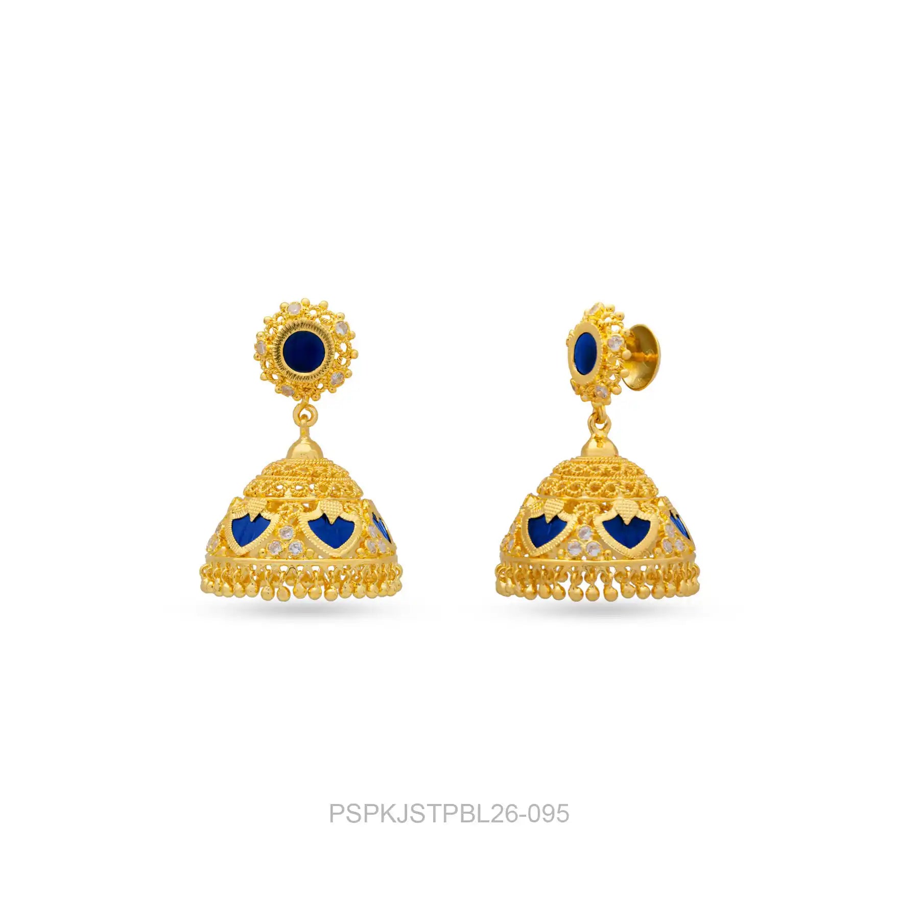 Palakka Green Stone Jimika Earring PSPKJSTPBL26-095