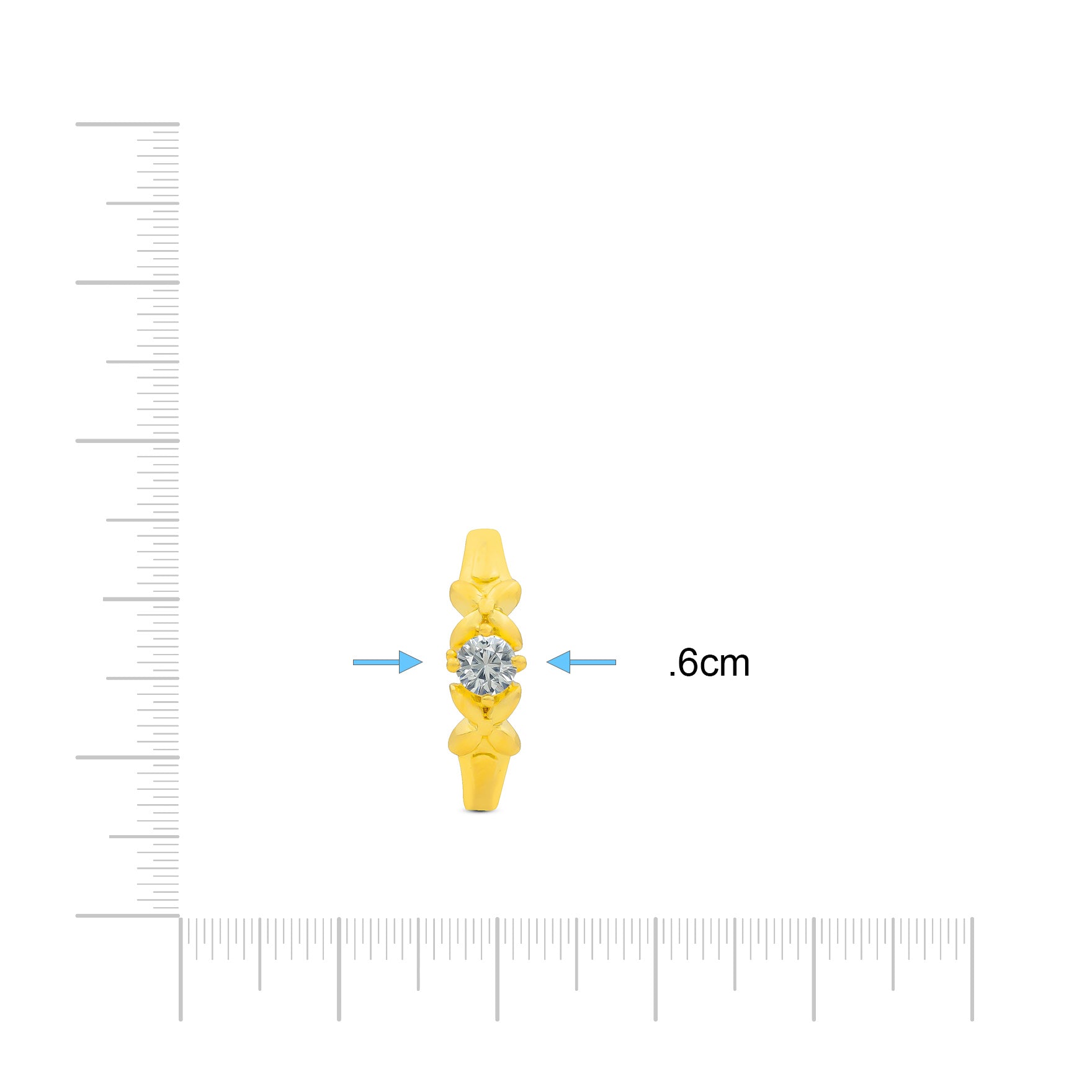 GOLDEN STONE RING PSR218W-021