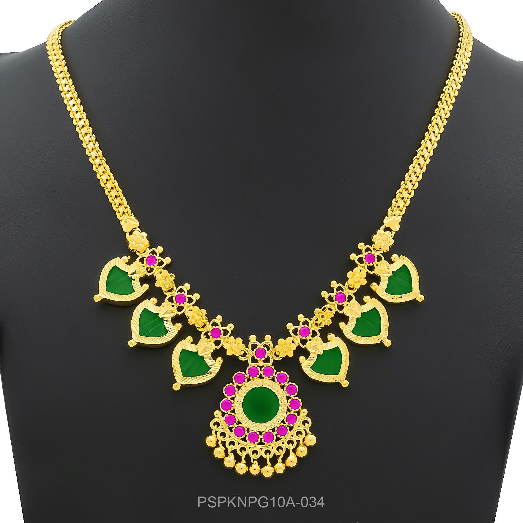 STONE PALAKKA NECKLACE PSPKNPG2A-046