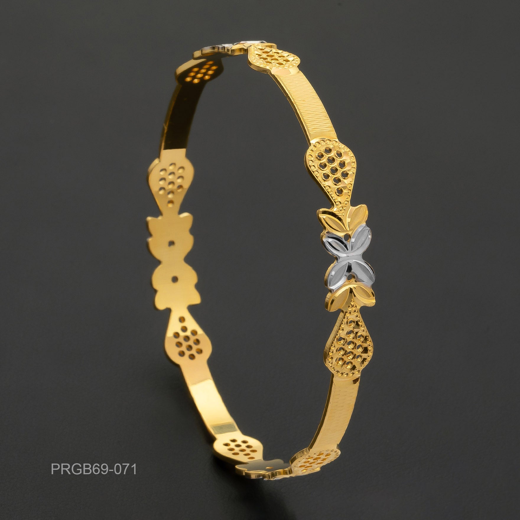 RHODIUM BANGLE PRGB69-071