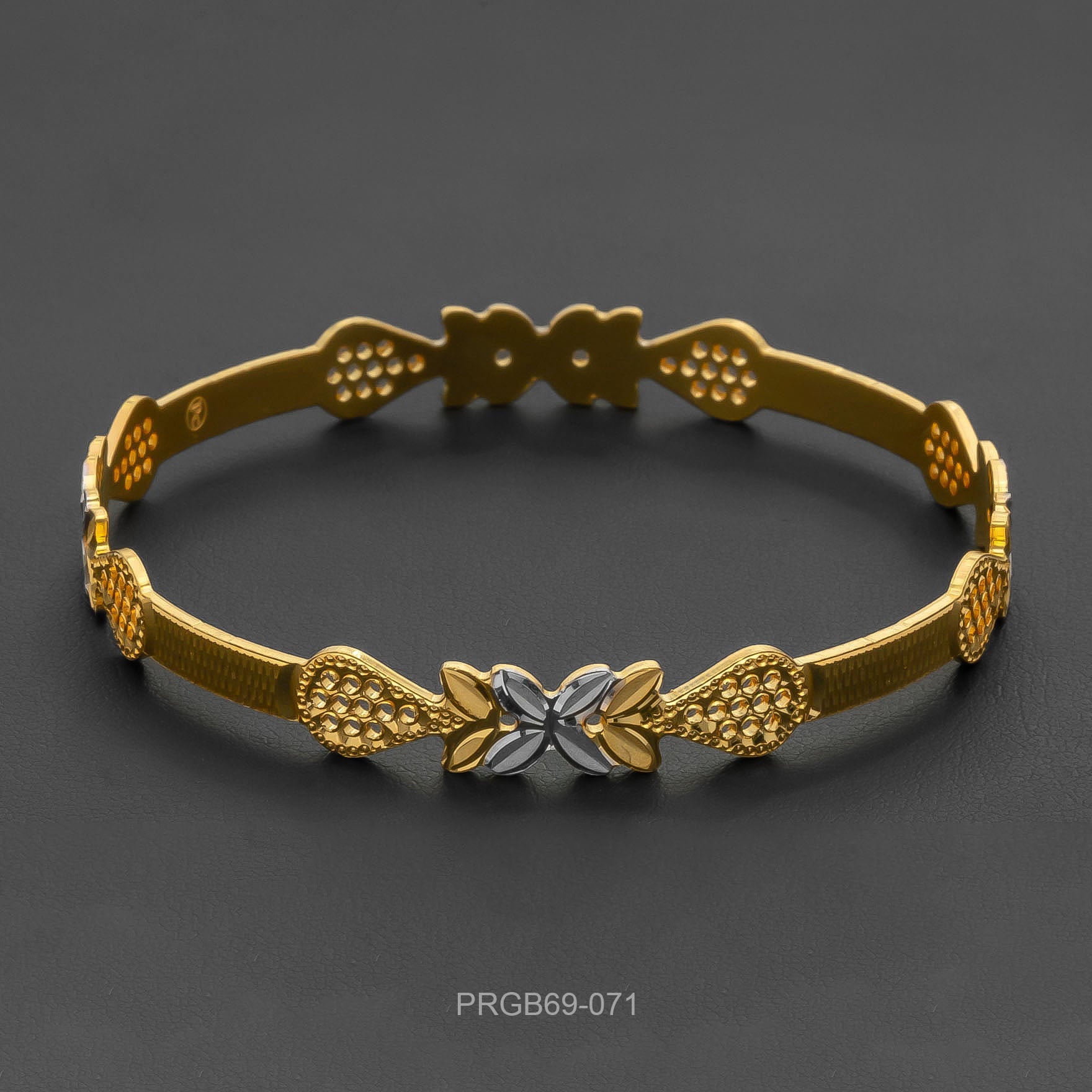 RHODIUM BANGLE PRGB69-071