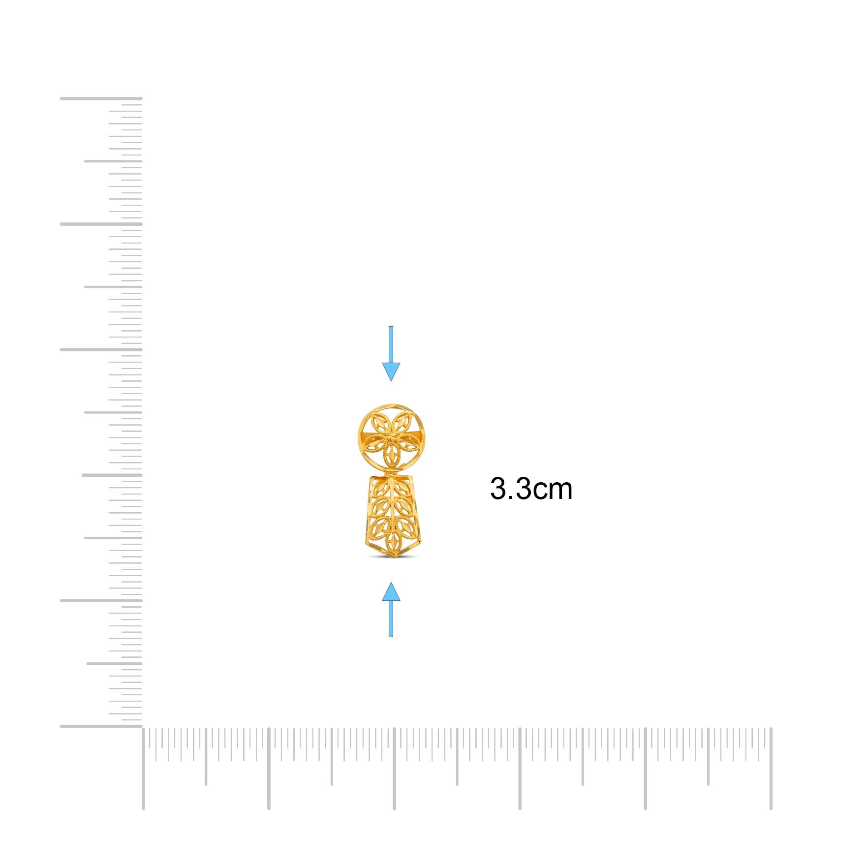 GOLDEN SHORT NECKLACE WITH STUD PGNS45-036, PGHST167-041