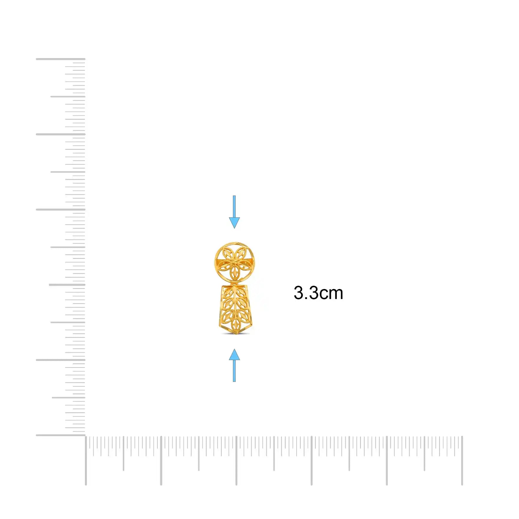 GOLDEN SHORT NECKLACE WITH STUD PGNS45-036, PGHST167-041