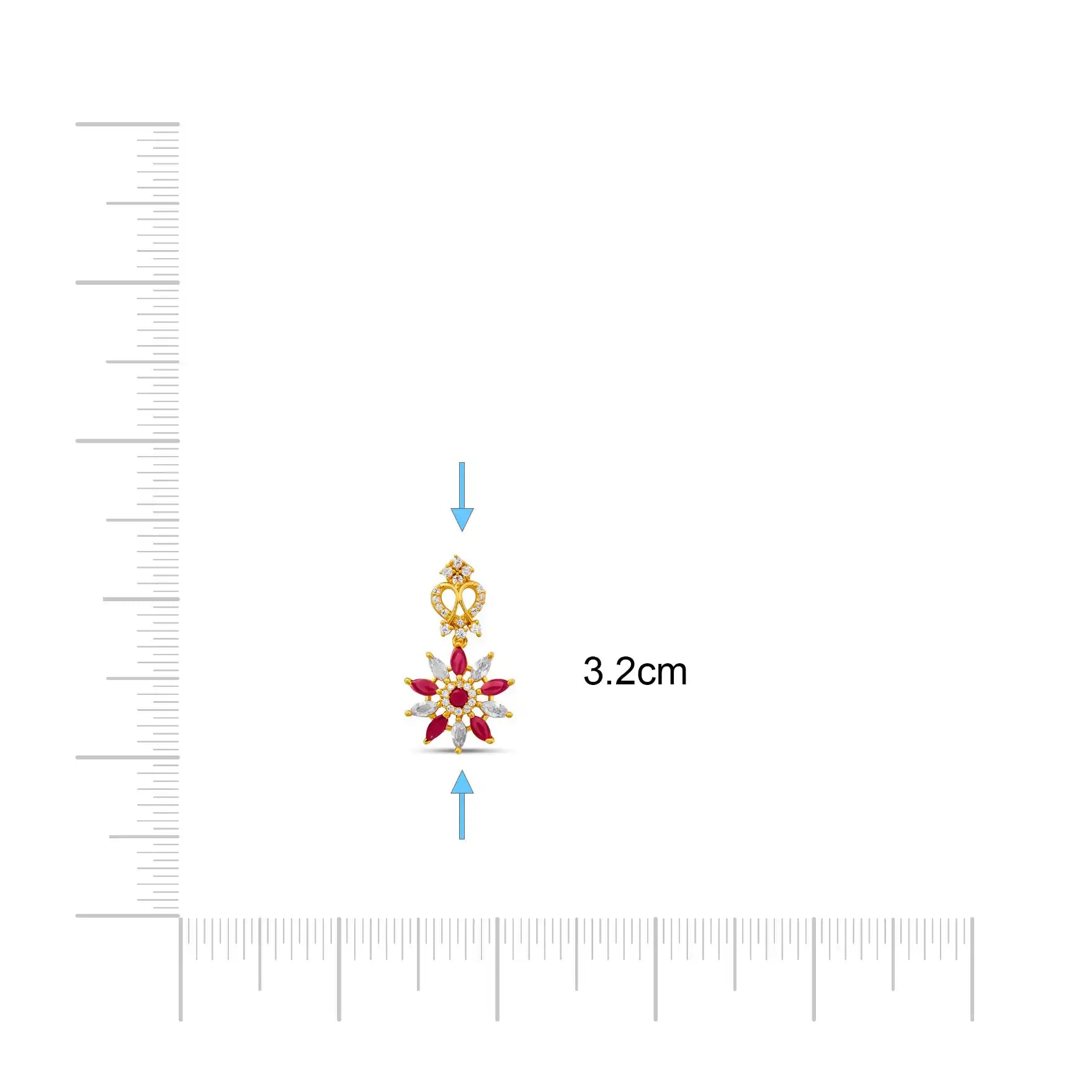Stone Necklace with Stud PSNS48WR-035, PSHST63WR-061