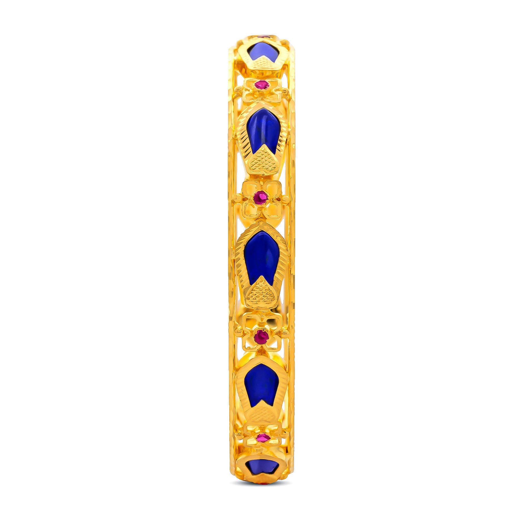 Nagapadam Blue Stone Bangle PSPKBNBL29-013