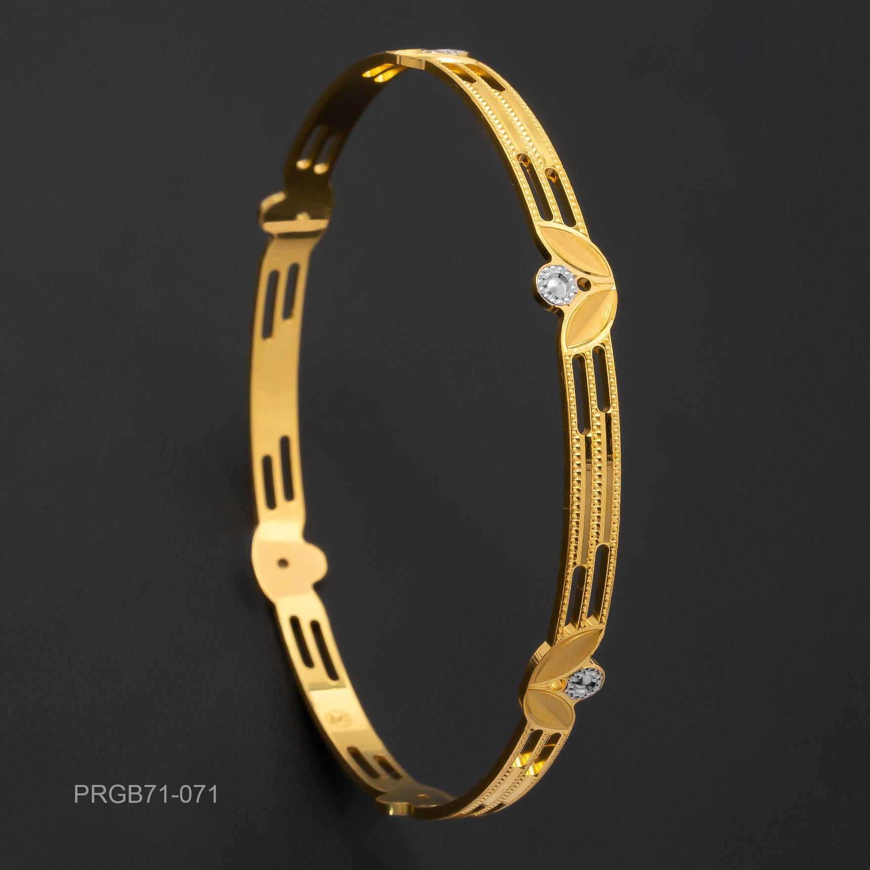 RHODIUM BANGLE PRGB71-071
