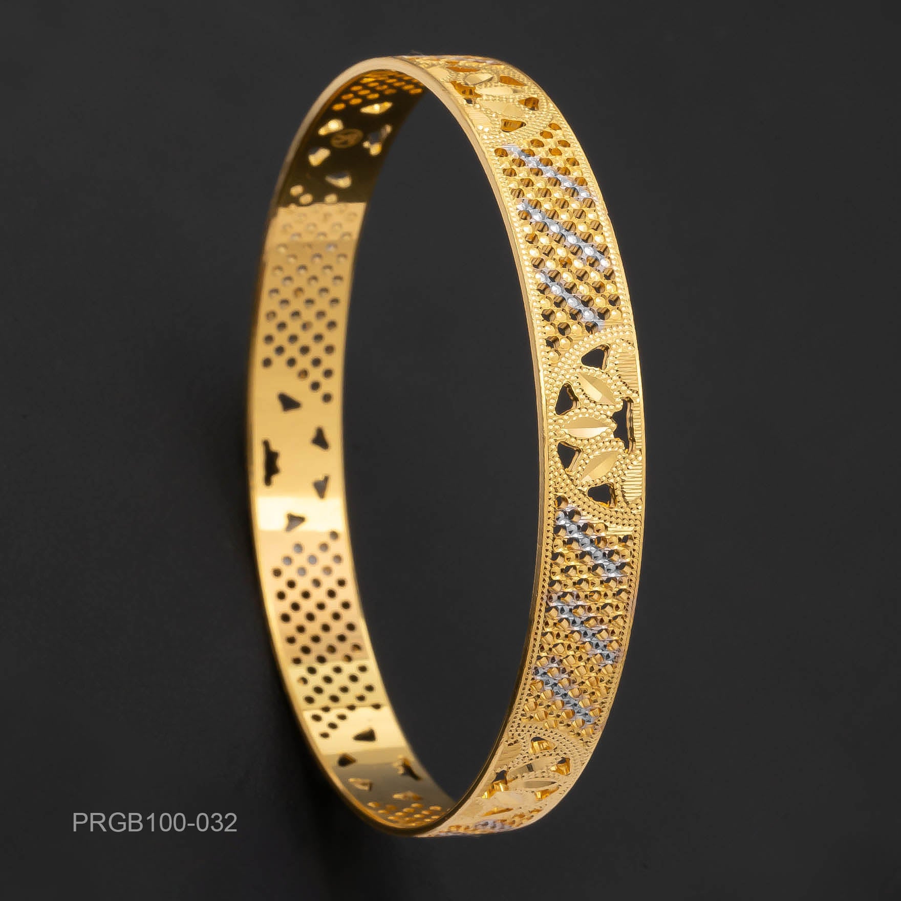 RHODIUM BANGLE PRGB100-032