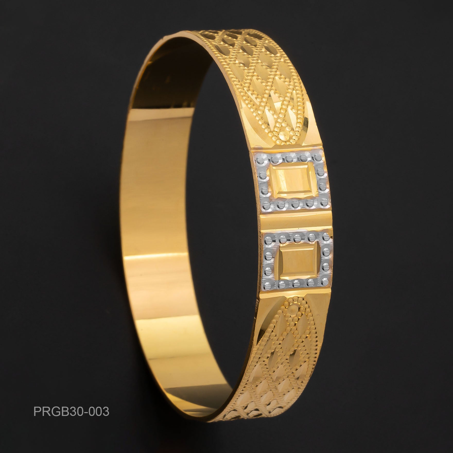 RHODIUM BANGLE PRGB30-003