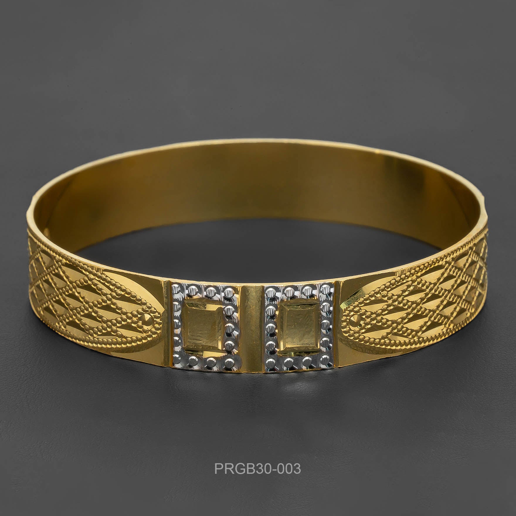 RHODIUM BANGLE PRGB30-003