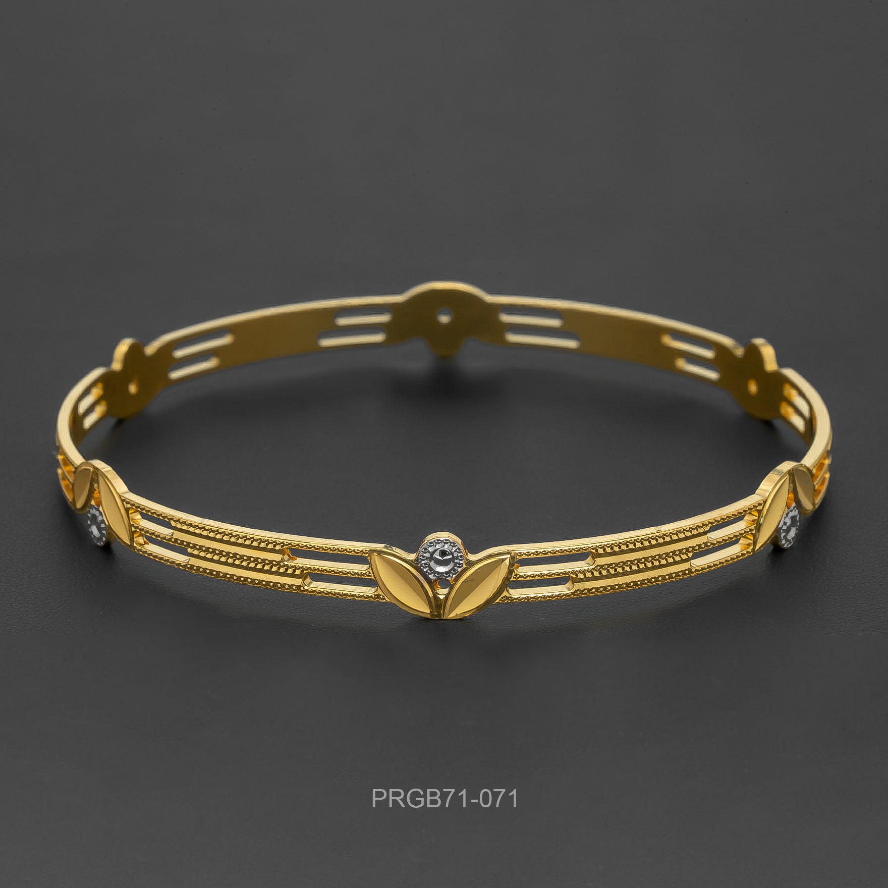RHODIUM BANGLE PRGB71-071
