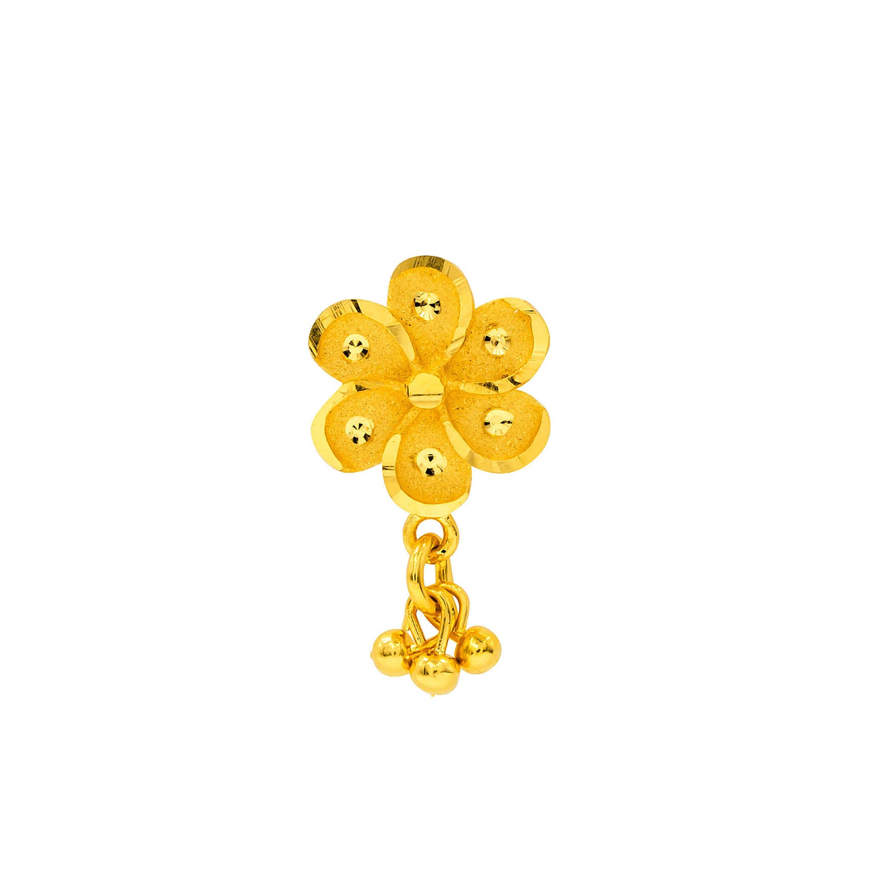 Buy Designer 24kt Gold Plated Hanging Earrings | Parakkat Jewels