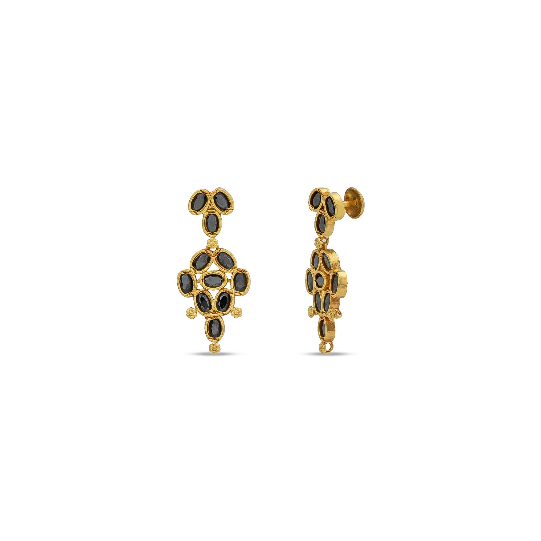 SRESHTA COLLECTION GERU NECKLACE WITH EARRING PSGRNSSR51B-037, PSGRHSTSR12b-081