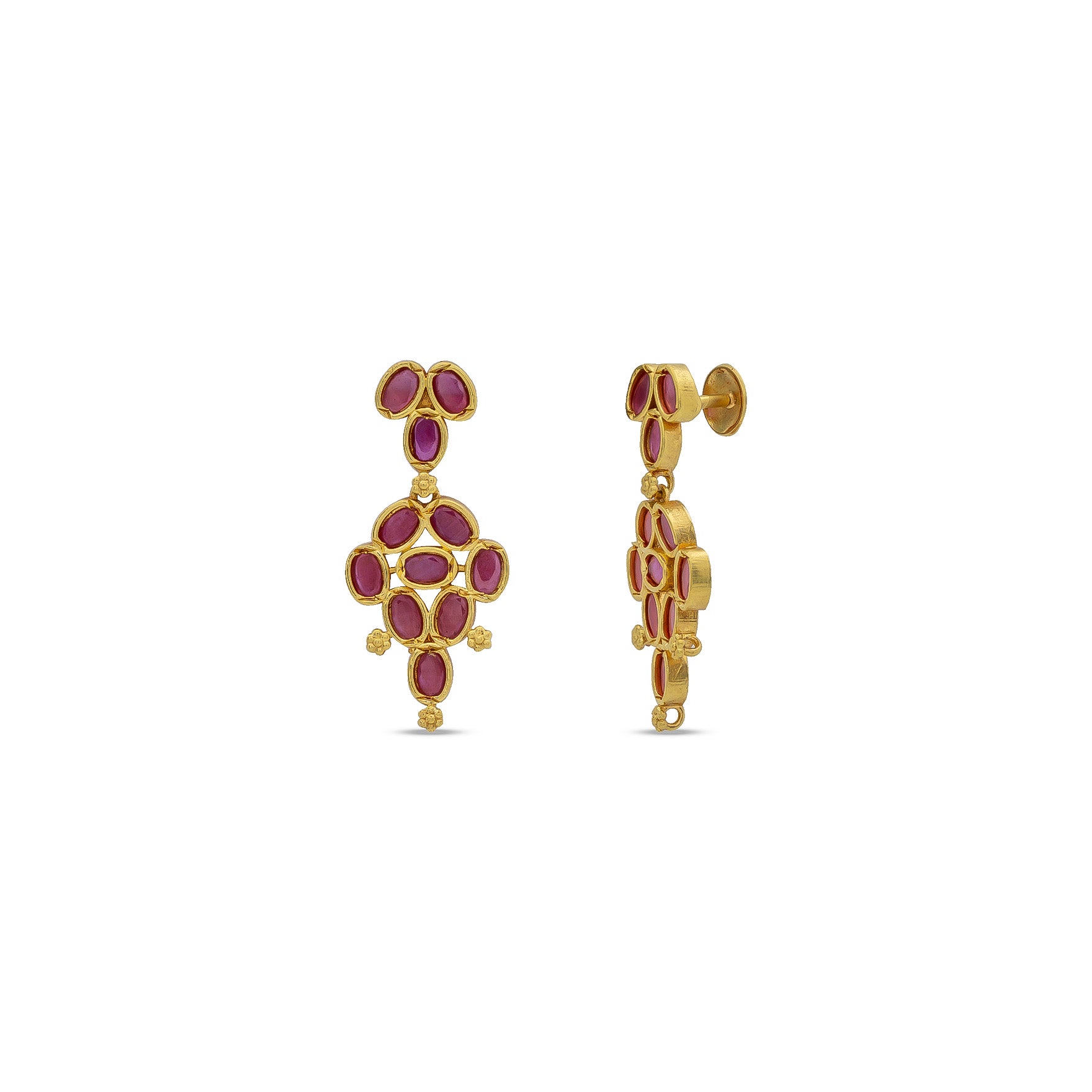 SRESHTA COLLECTION GERU NECKLACE WITH EARRING PSGRNSSR51R-037, PSGRHSTSR12R-081