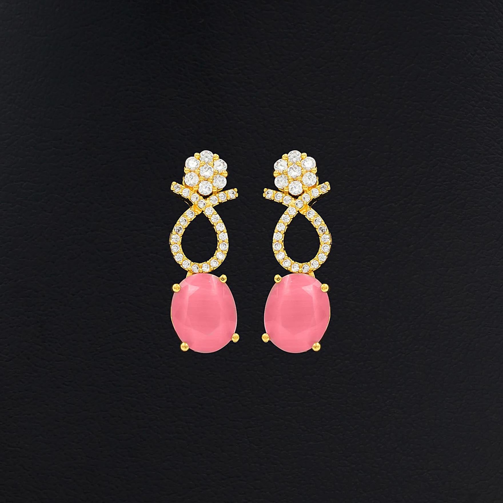 Premium Stone Necklace with Stud PMSNS7WPNN-008, PMSHSTWPN-081