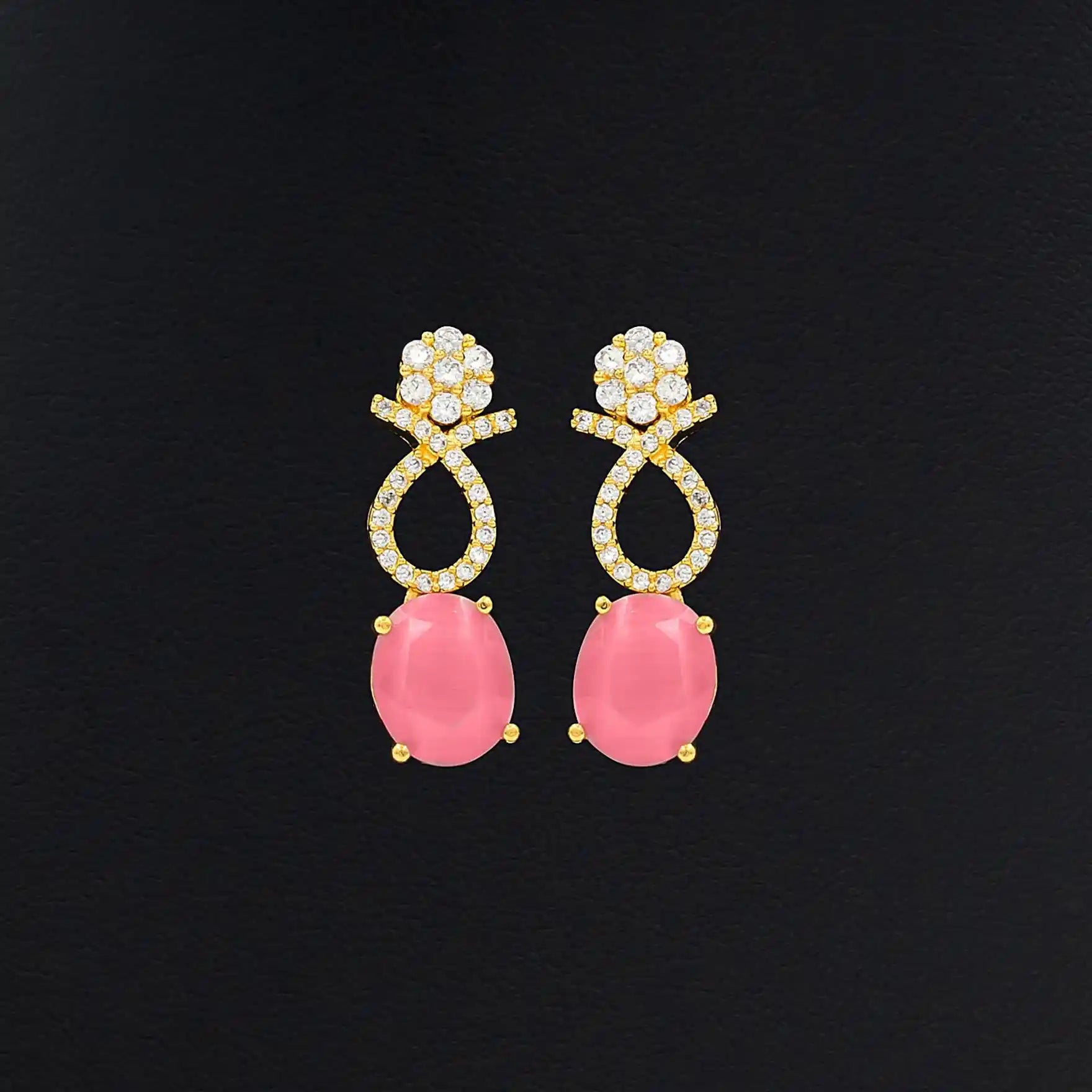 Premium Stone Necklace with Stud PMSNS7WPNN-008, PMSHSTWPN-081