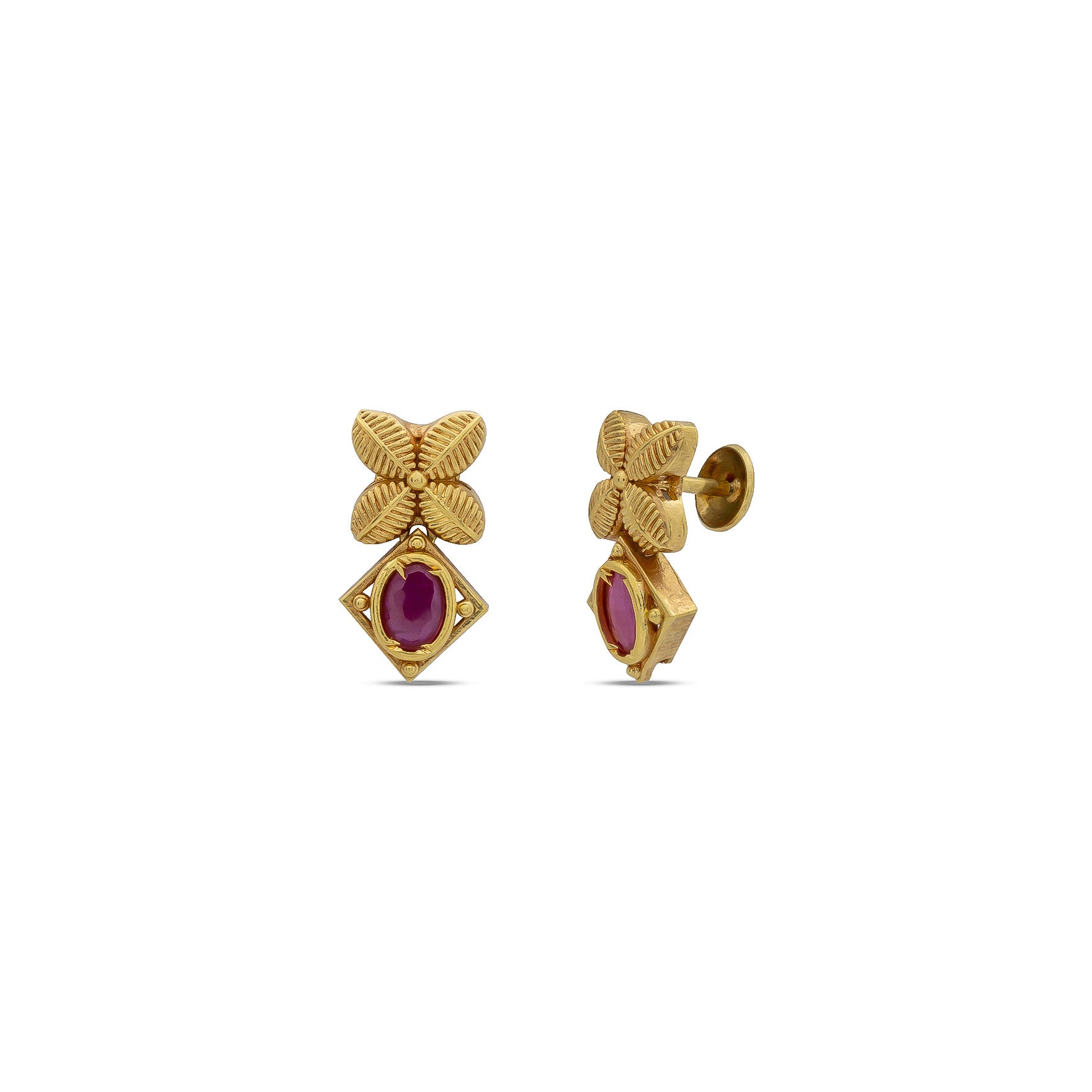 SRESHTA COLLECTION GERU NECKLACE WITH EARRING PSGRNSS104R-036, PSGRHSTSR35R-061