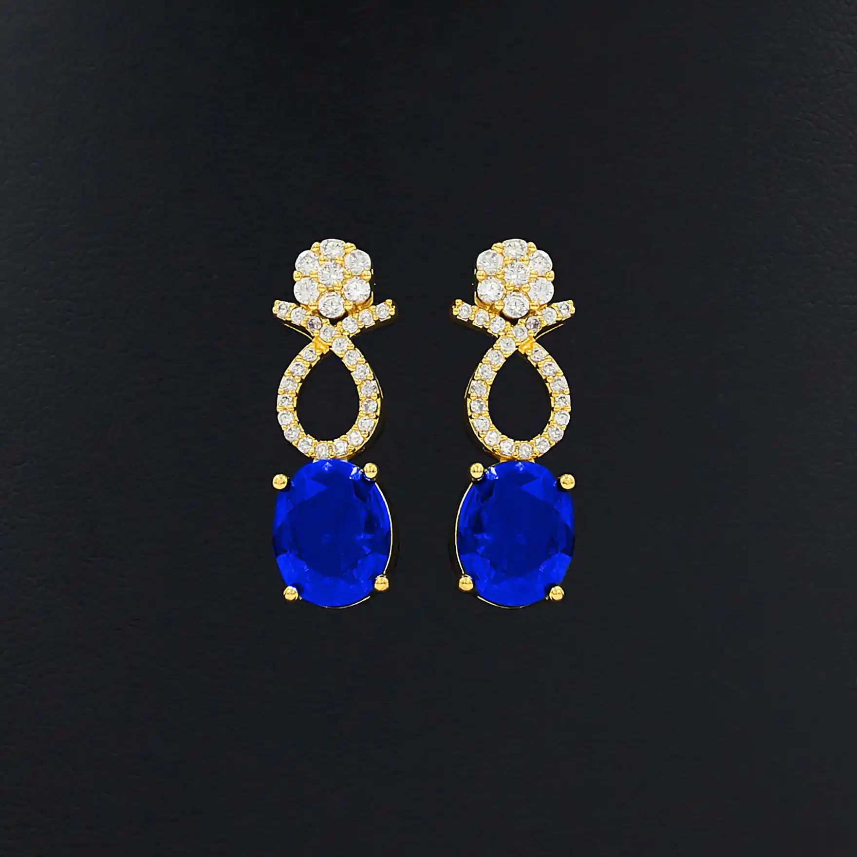 Premium Stone Necklace with Stud PMSNS7WBL-008, PMSHSTWBL-081