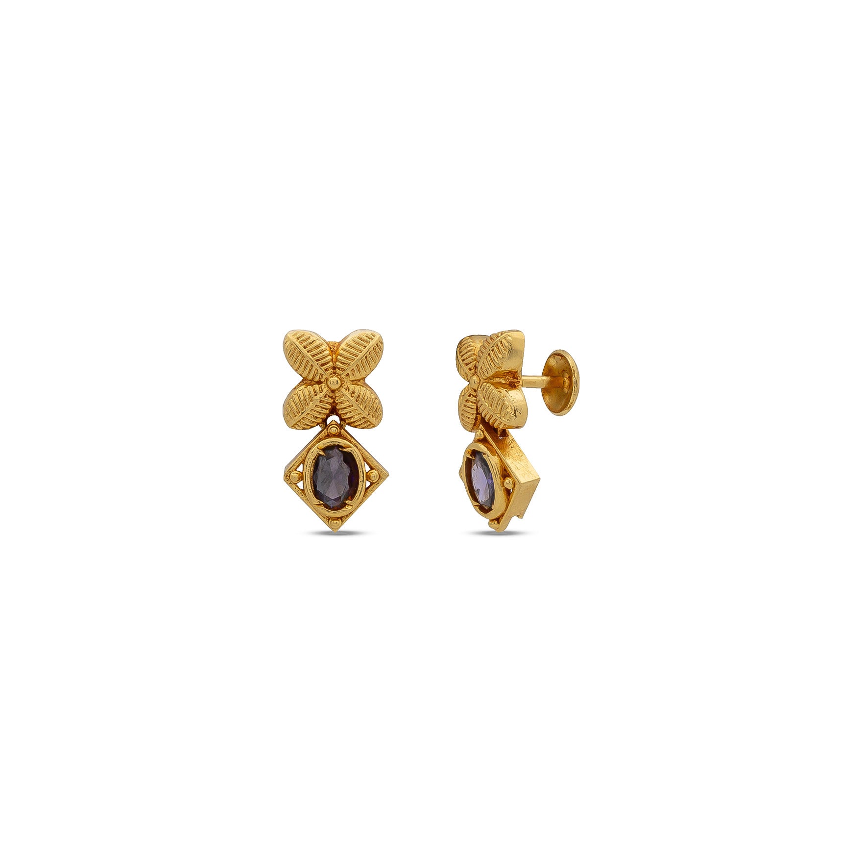 SRESHTA COLLECTION GERU NECKLACE WITH EARRING PSGRNSSR104v-036, PSGRHSTSR35V-061
