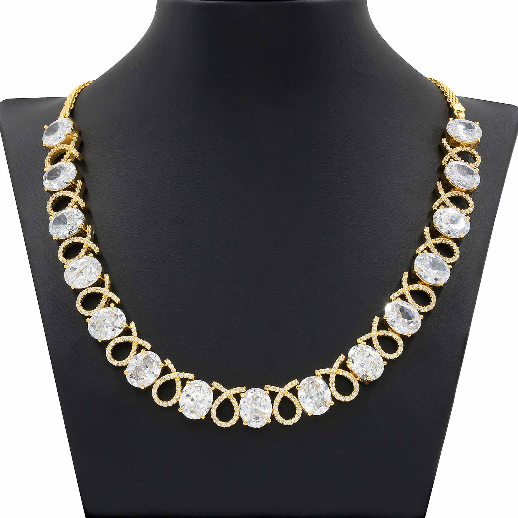 Premium Stone Necklace with Stud PMSNS7W-008, PMSHST5W-081