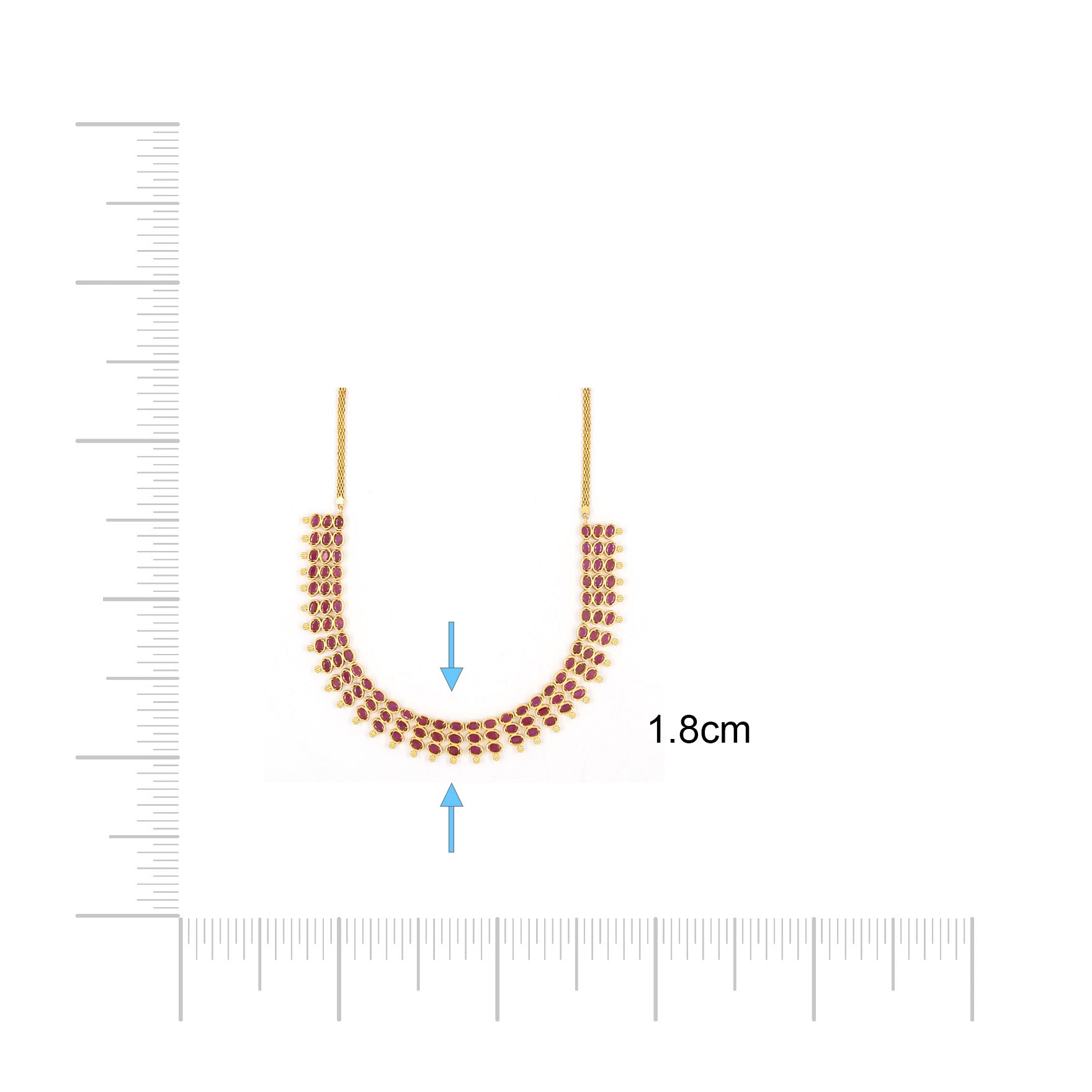 SRESHTA COLLECTION GERU NECKLACE WITH EARRING PSGRNSSR51R-037, PSGRHSTSR12R-081