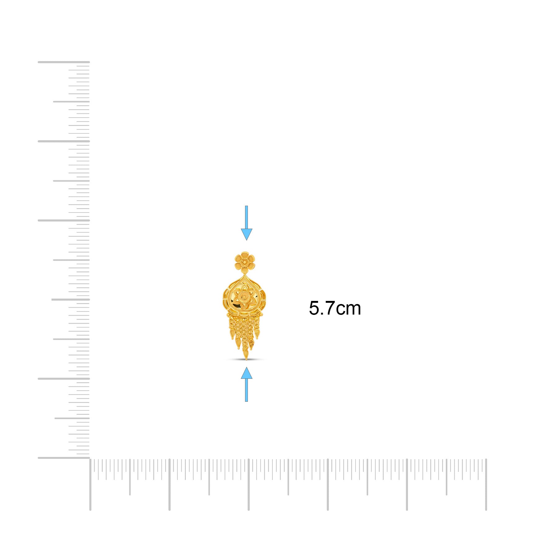 GOLDEN LONG NECKLACE WITH STUD PGNL29-067, PGHST53-061