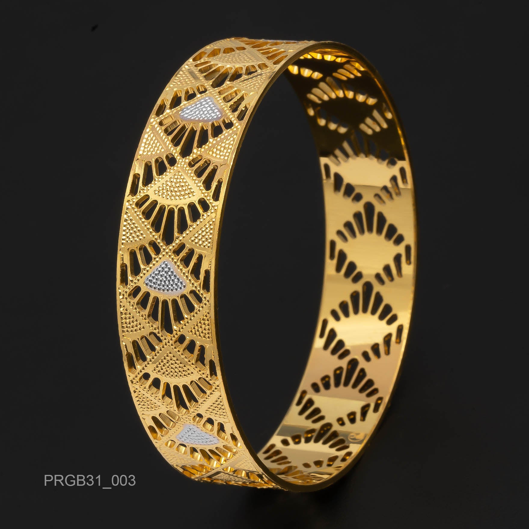 RHODIUM BANGLE PRGB31-003