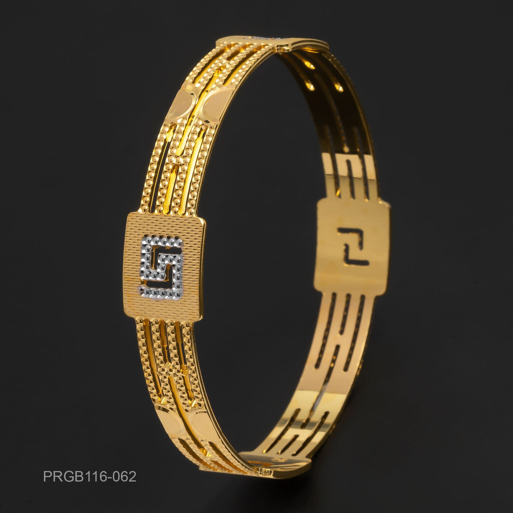 RHODIUM BANGLE PRGB116-062