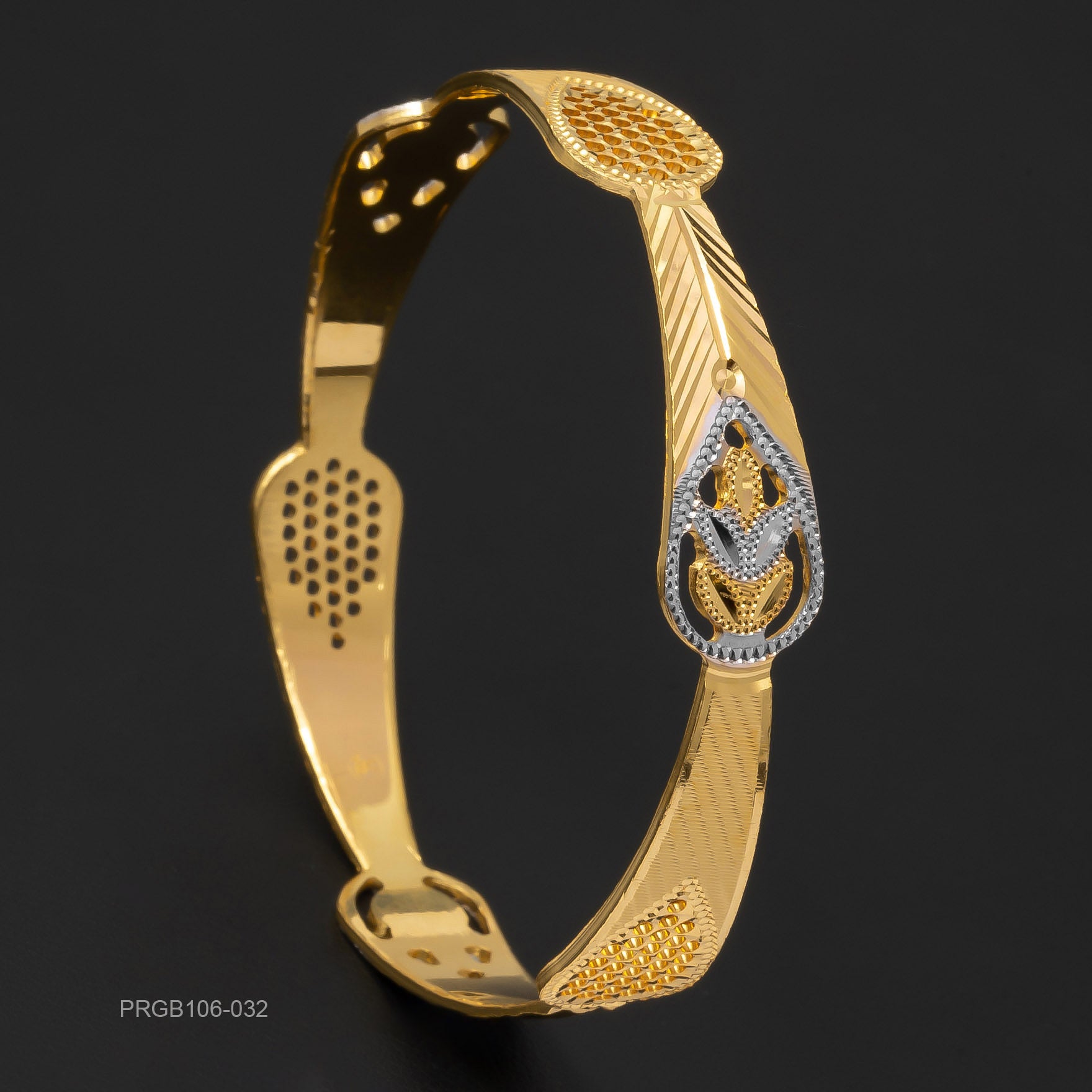 RHODIUM BANGLE PRGB106-032