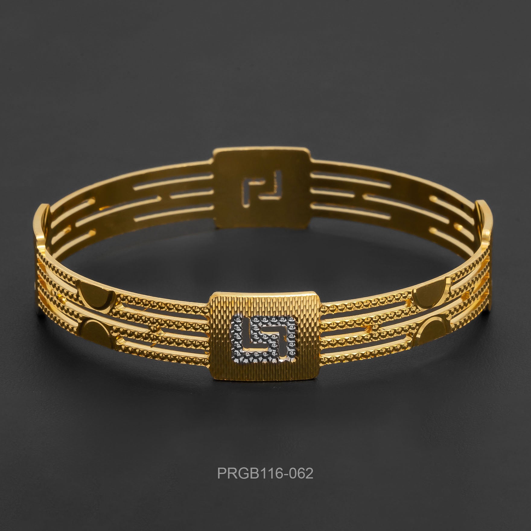 RHODIUM BANGLE PRGB116-062
