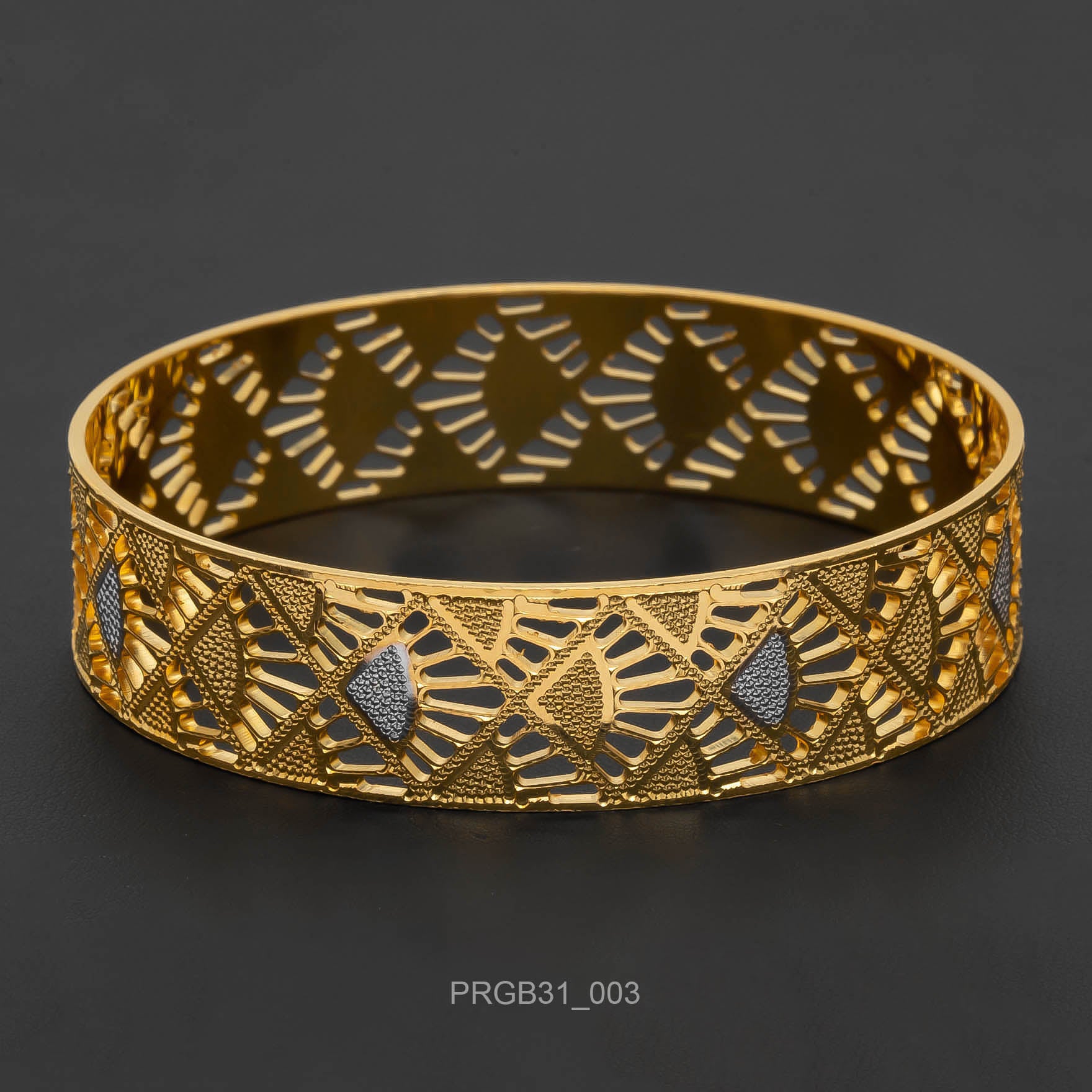 RHODIUM BANGLE PRGB31-003