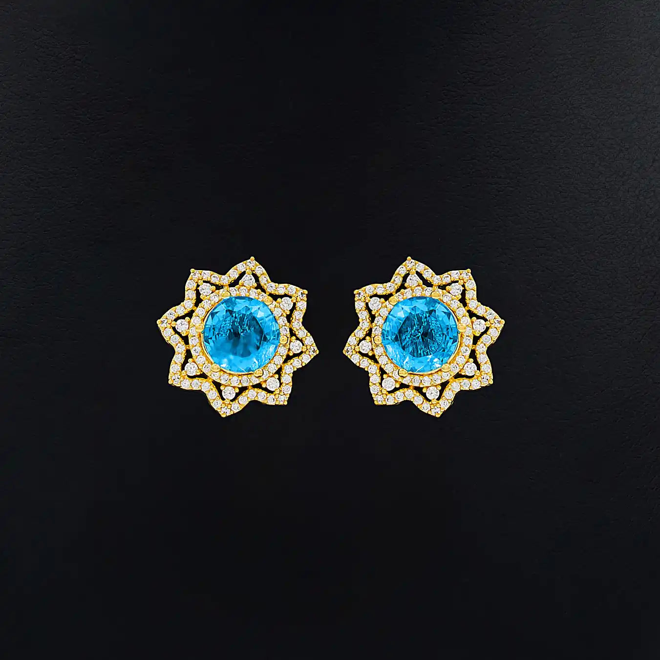 PREMIUM GOLD PENDANT AND PREMIUM STUD PMSLT2WSBL-003, PMSST3WSBL-052