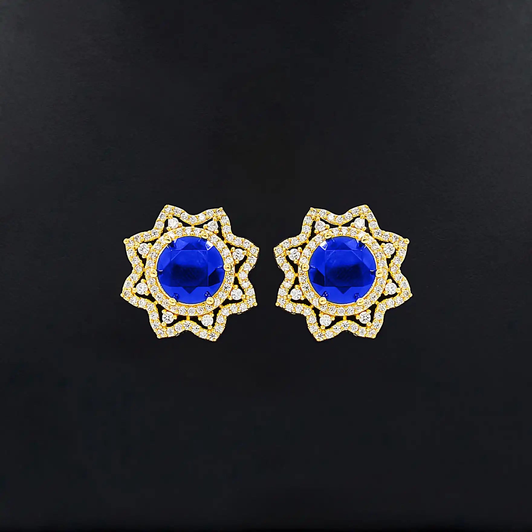 PREMIUM GOLD PENDANT AND PREMIUM STUD PMSLT2WBL-003, PMSST3WBL-052