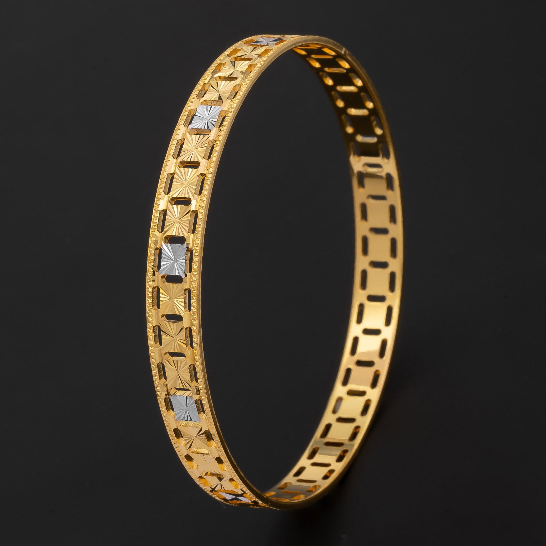 RHODIUM BANGLE PRGB38-091