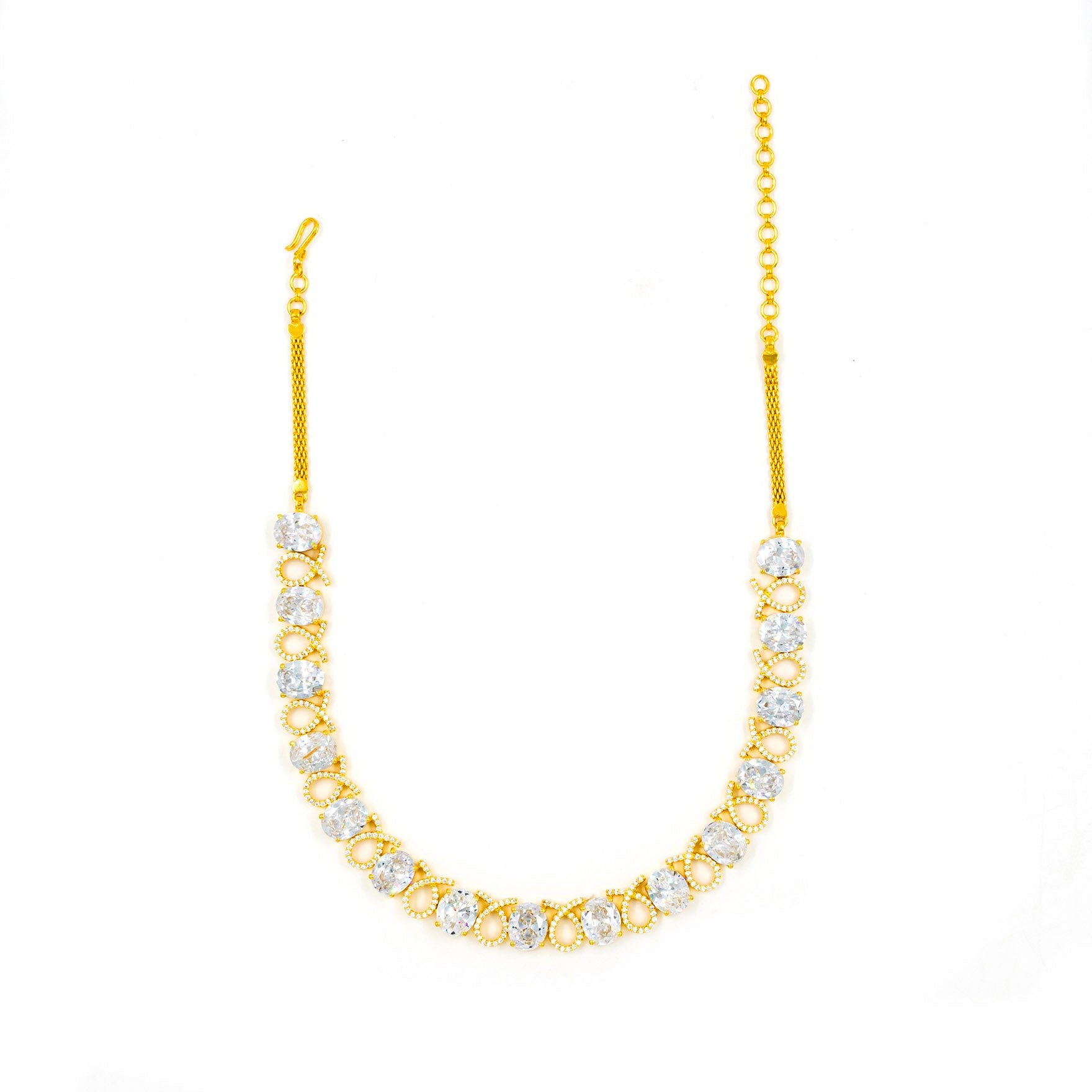 Premium Stone Necklace with Stud PMSNS7W-008, PMSHST5W-081