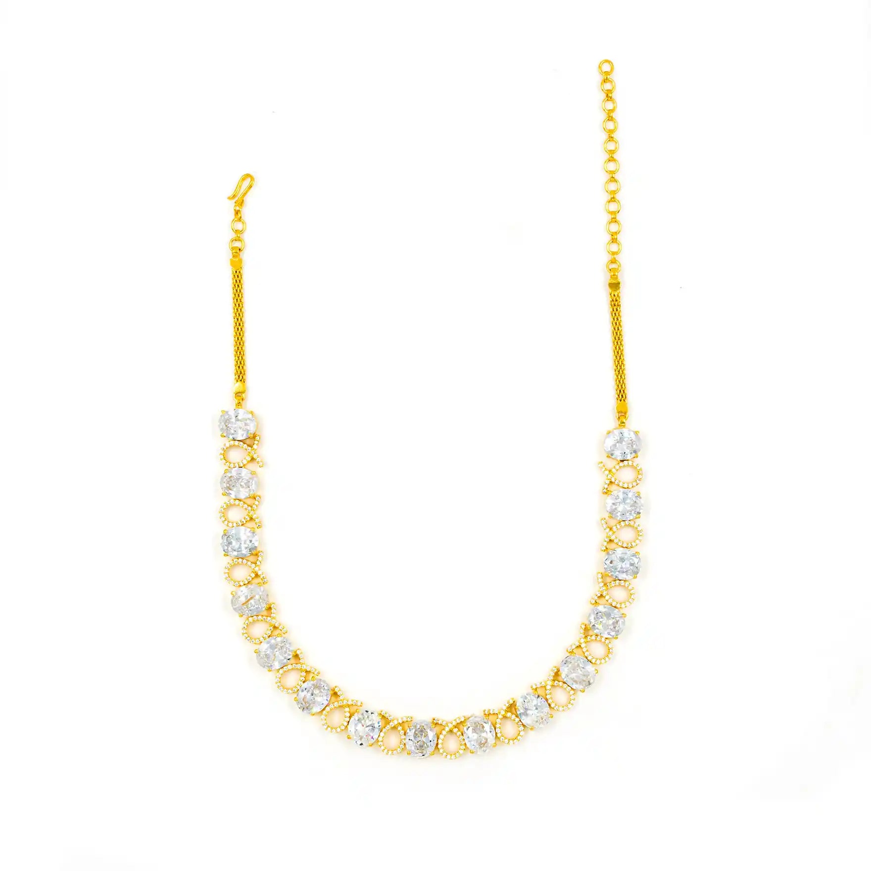 Premium Stone Necklace with Stud PMSNS7W-008, PMSHST5W-081