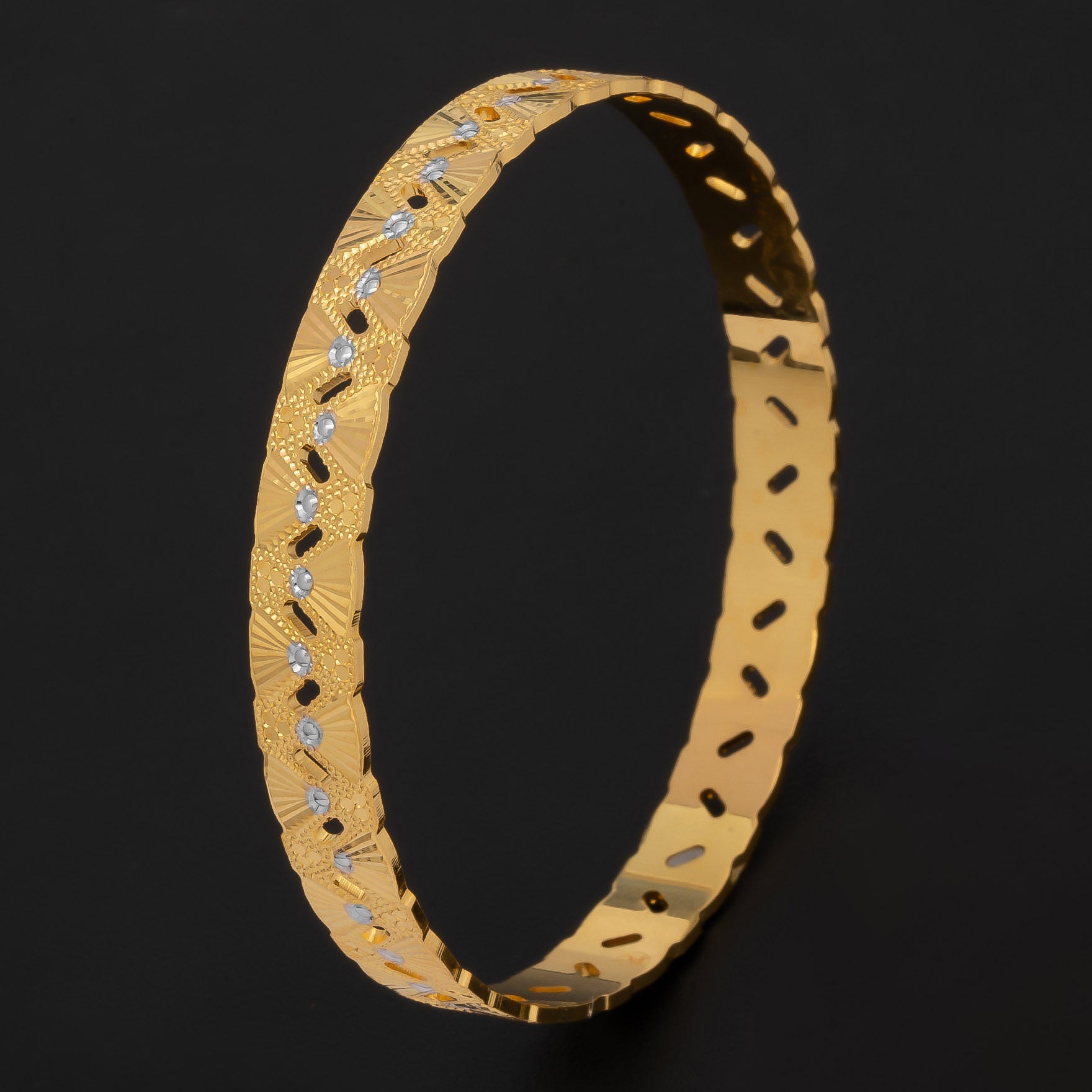 RHODIUM BANGLE PRGB101-032
