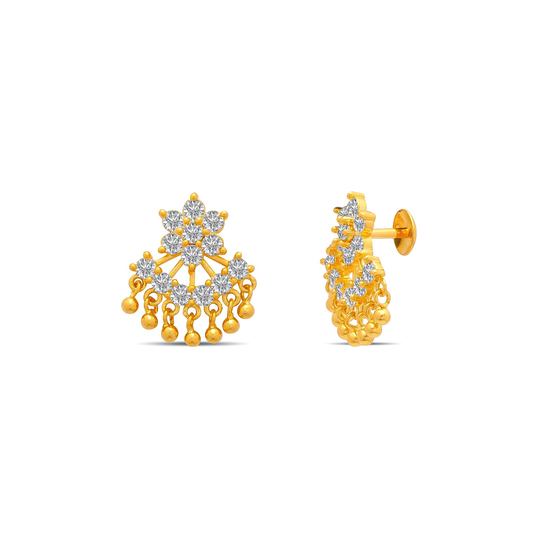 GOLDEN HANGING STUD PSHST137W-061